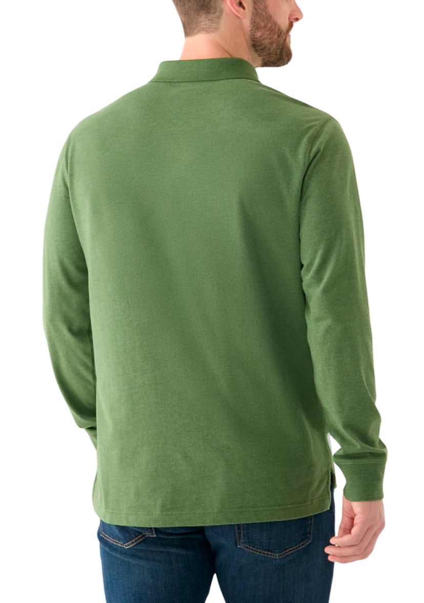 Long Sleeve Jersey Polo Shirt