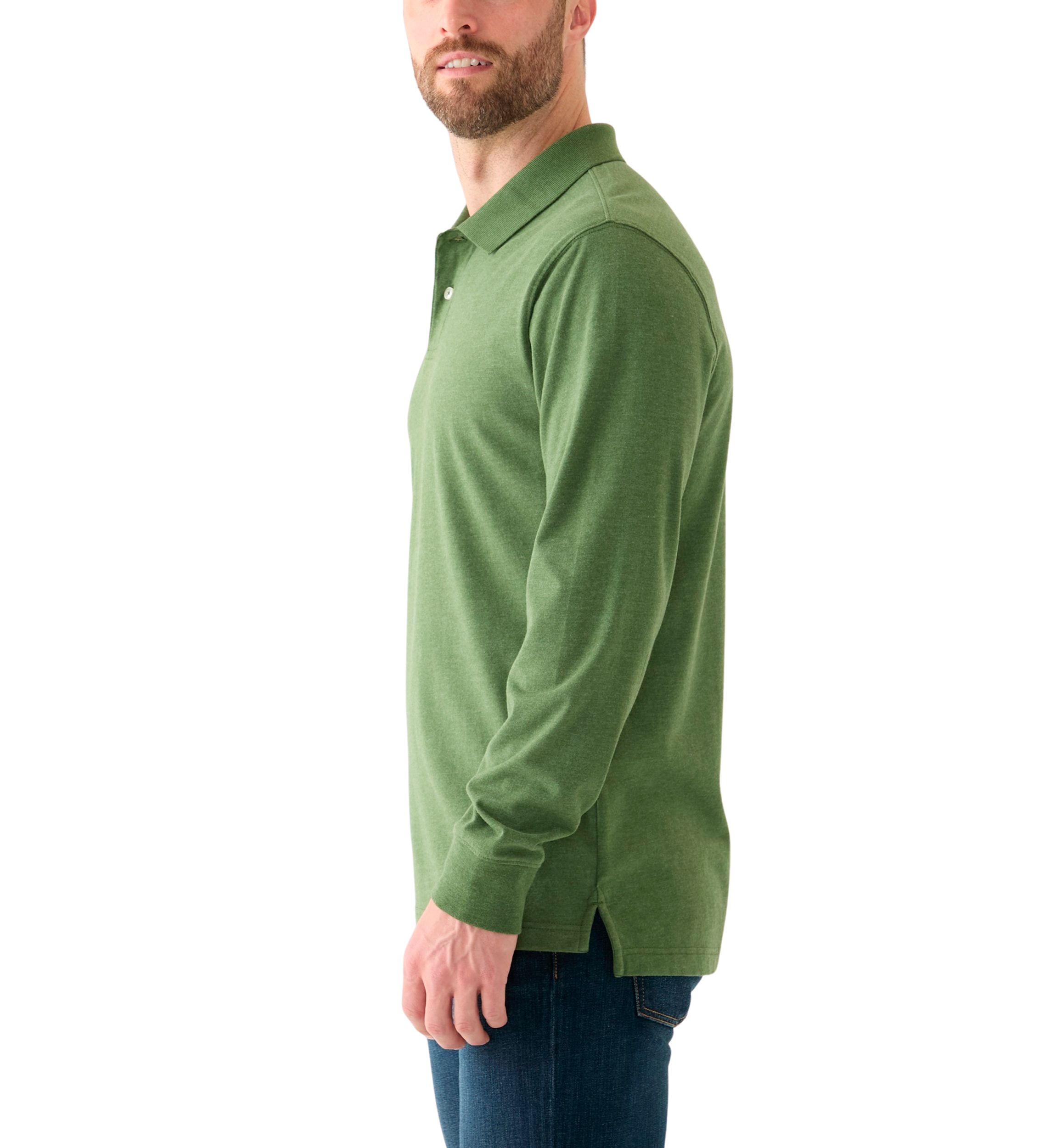 Long Sleeve Jersey Polo Shirt