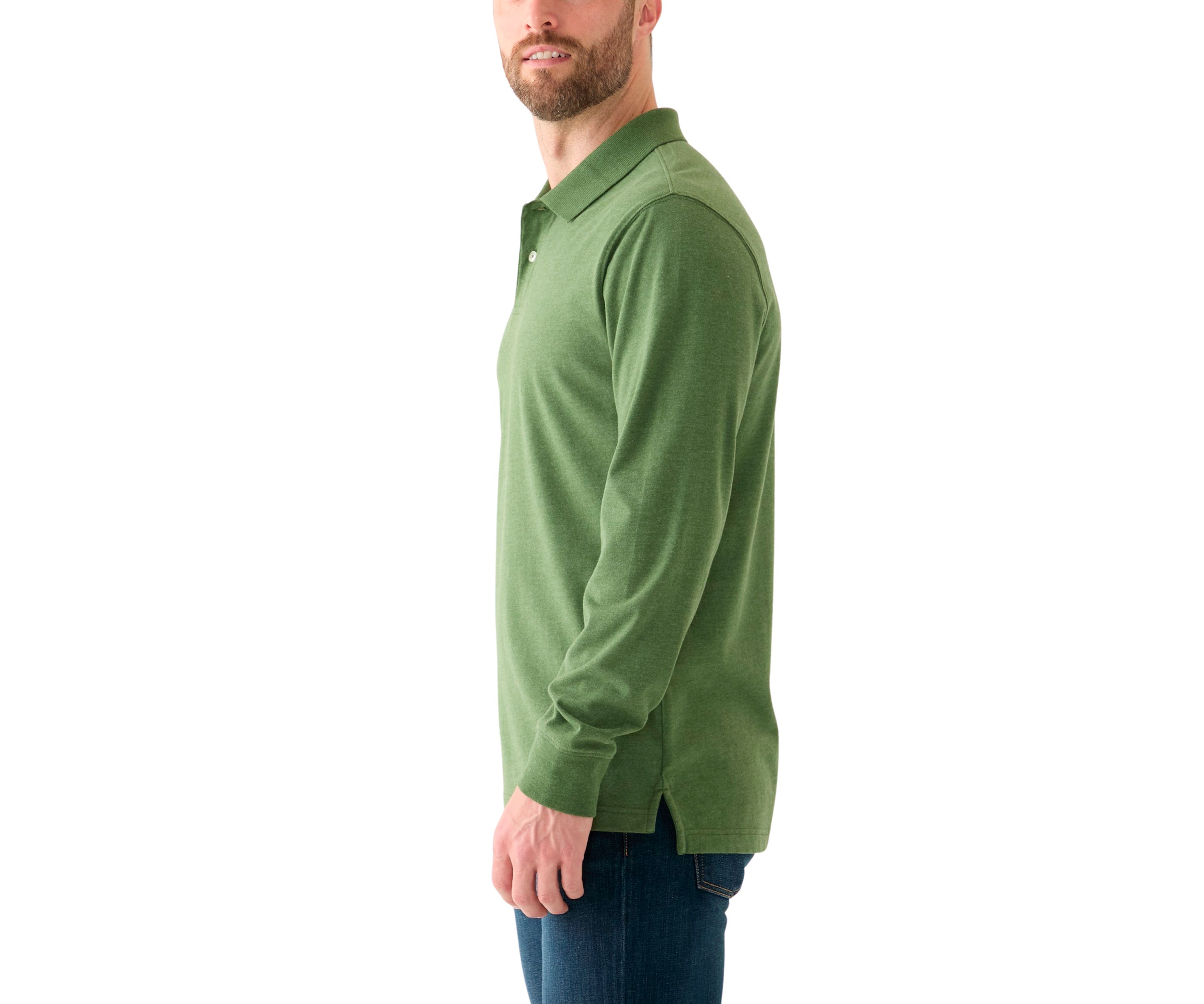 Long Sleeve Jersey Polo Shirt