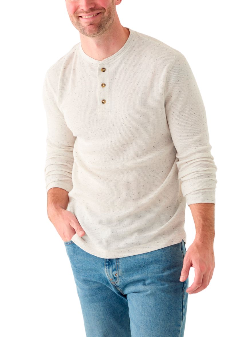 Long Sleeve Thermal Henley Shirt