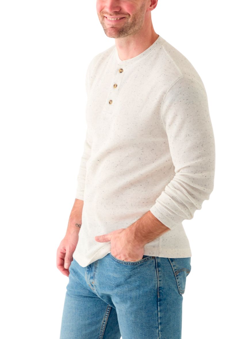 Long Sleeve Thermal Henley Shirt