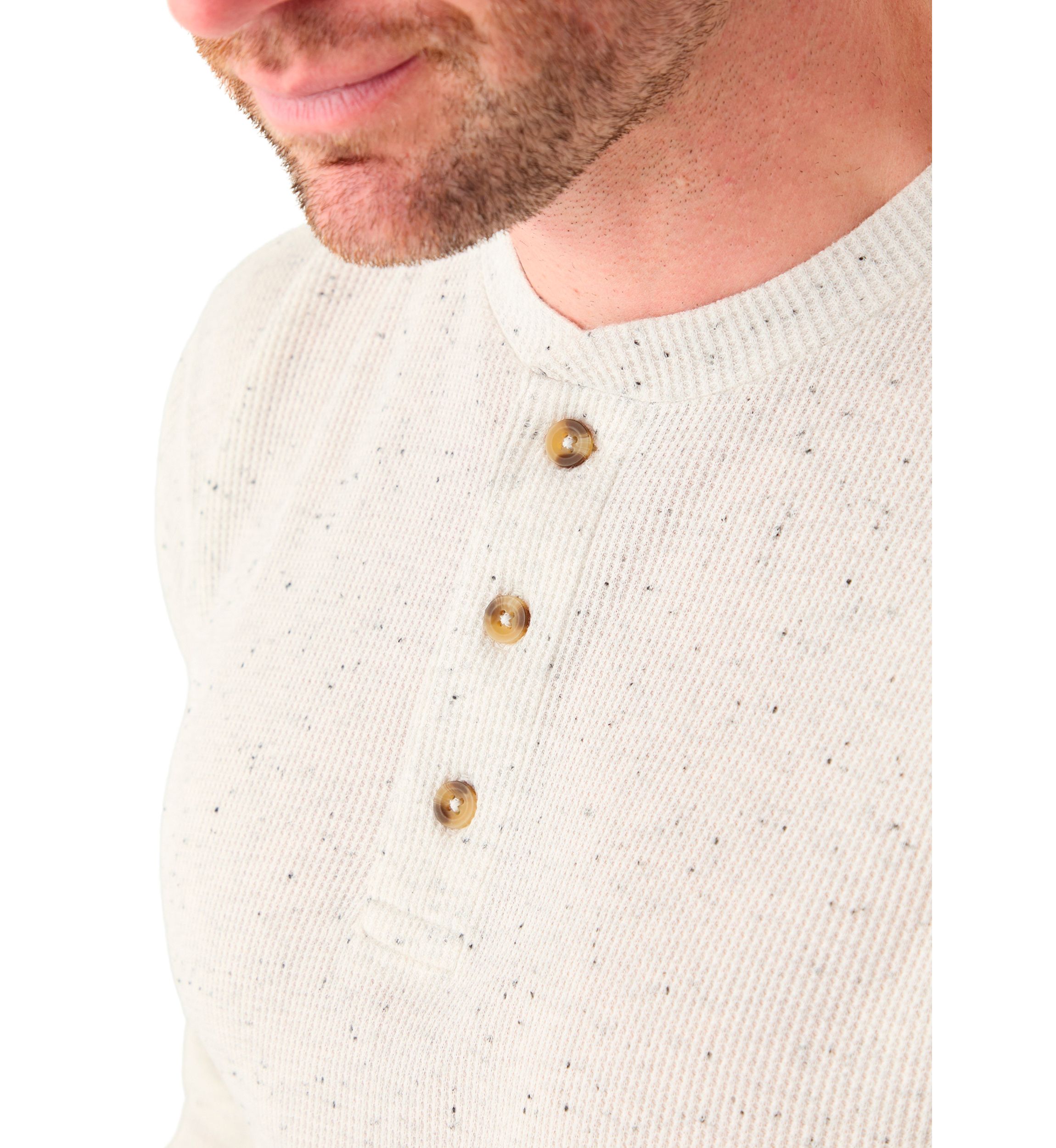Long Sleeve Thermal Henley Shirt