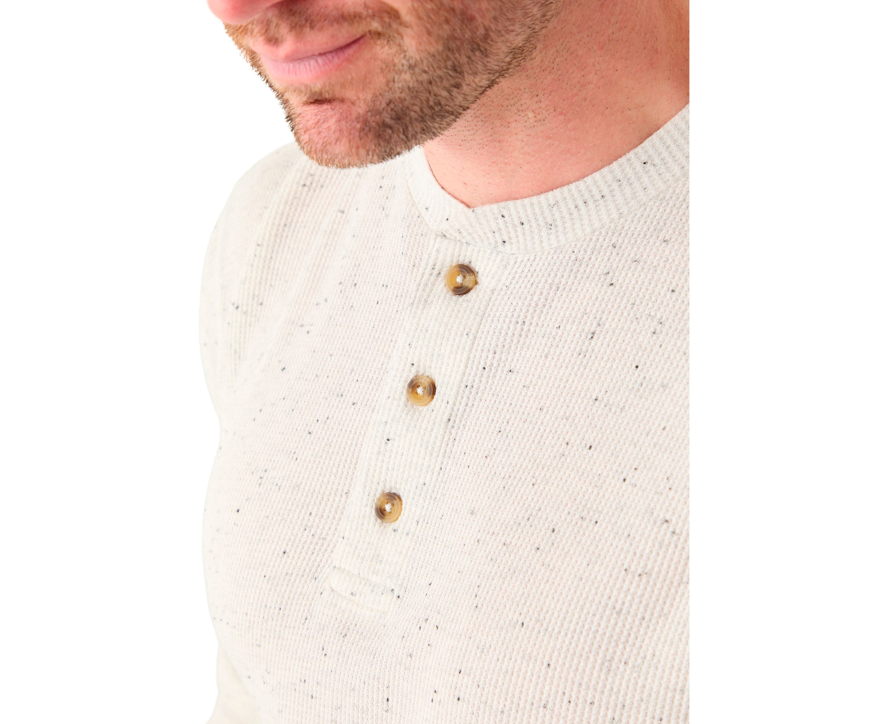 Long Sleeve Thermal Henley Shirt