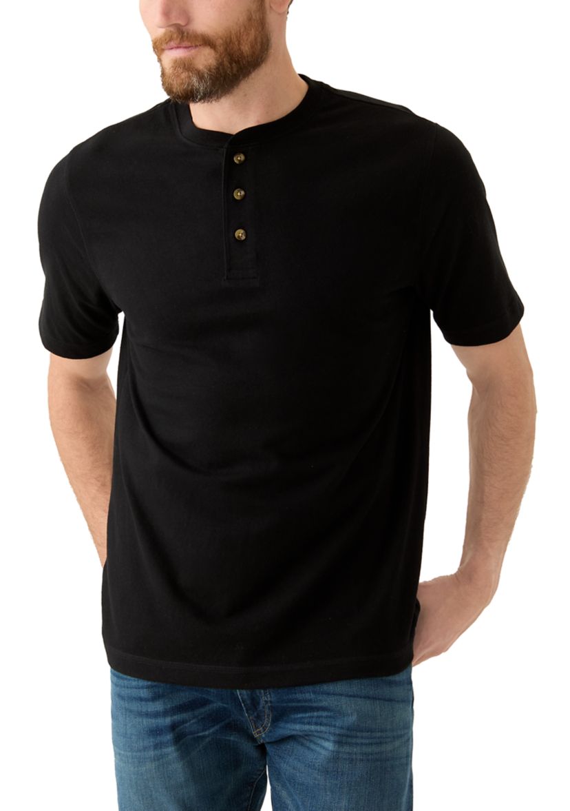 Short Sleeve Jersey Henley Shirt