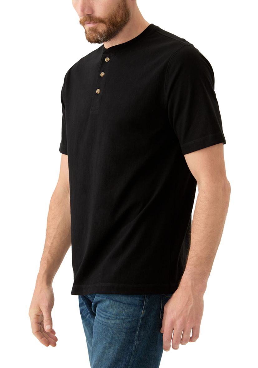 Short Sleeve Jersey Henley Shirt