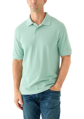 Saddlebred Men's Short Sleeve Pique Polo Shirt, Medium