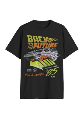 Mad Engine Men's Back To The Future Graphic Shirt, Black, 2XL