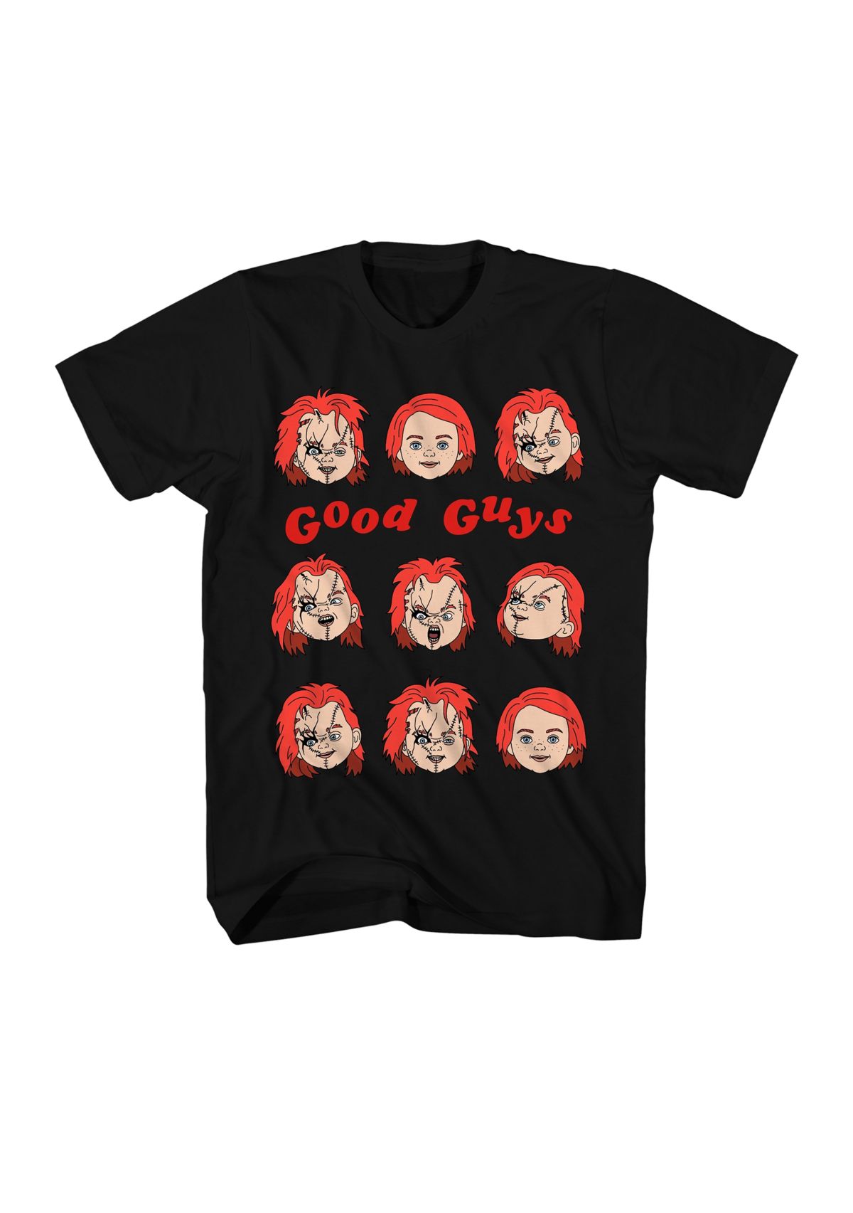 Short Sleeve Chucky Heads Graphic T-Shirt 