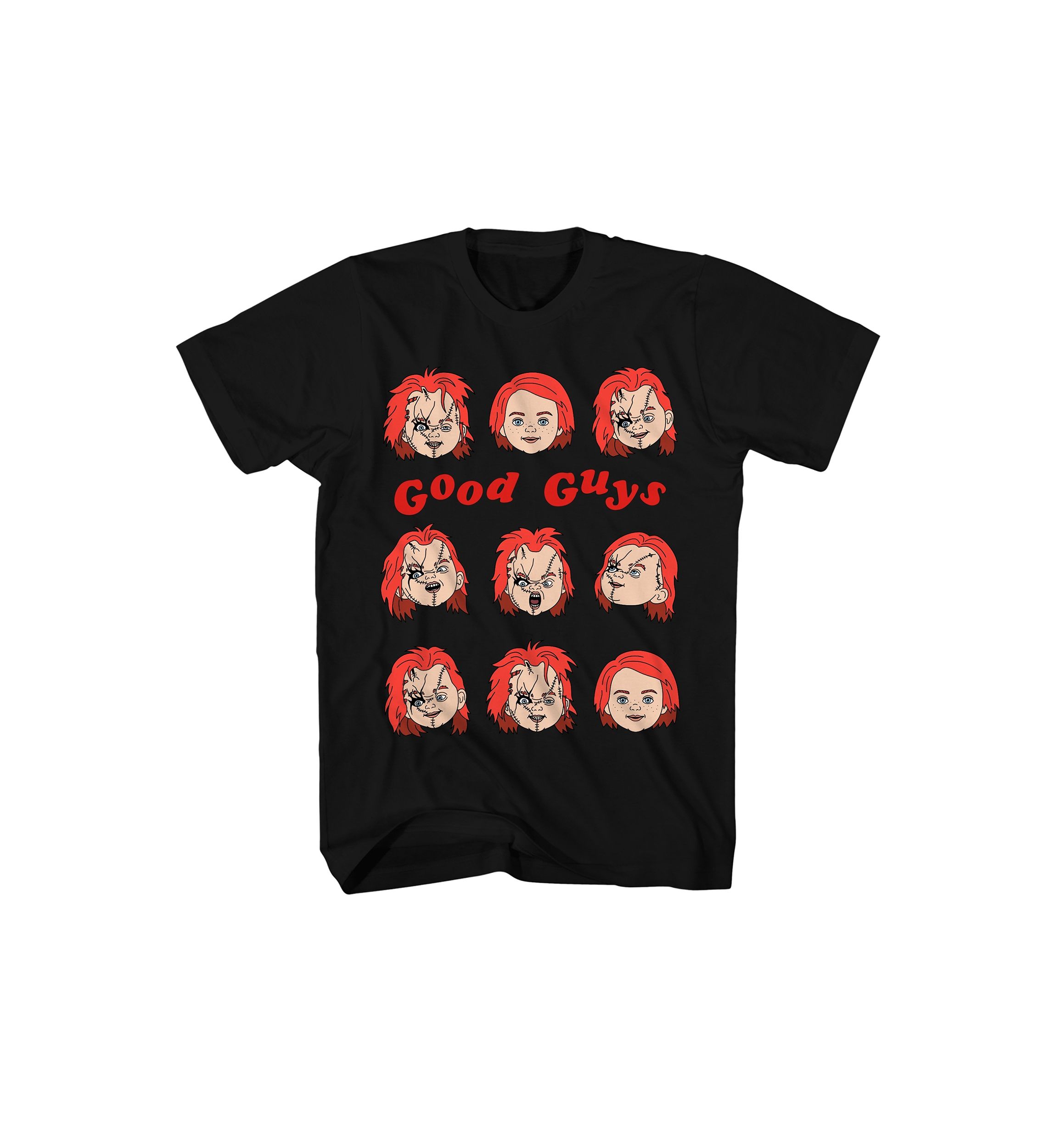 Short Sleeve Chucky Heads Graphic T-Shirt 