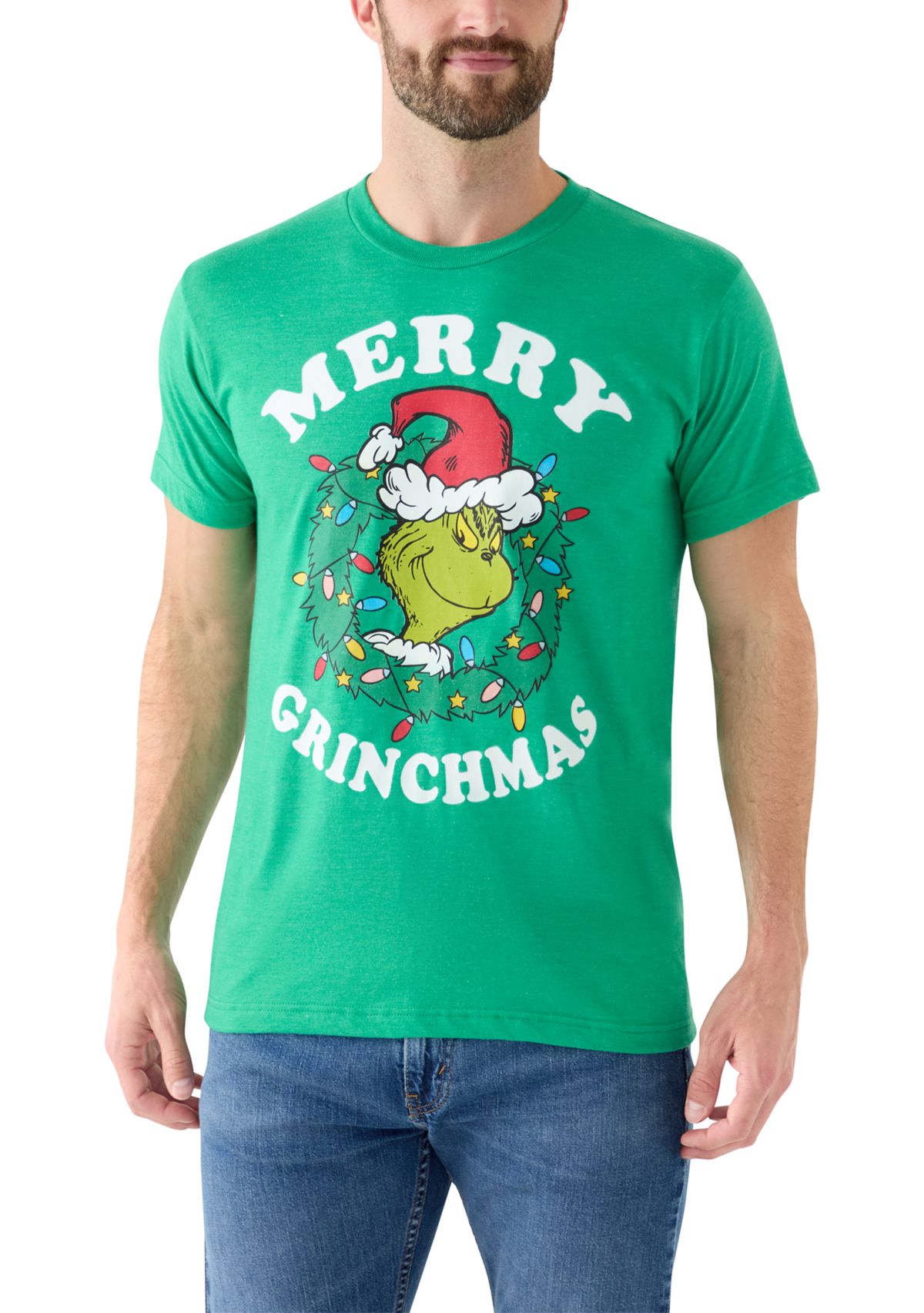 Mens Merry Grinchmas Short Sleeve T-Shirt