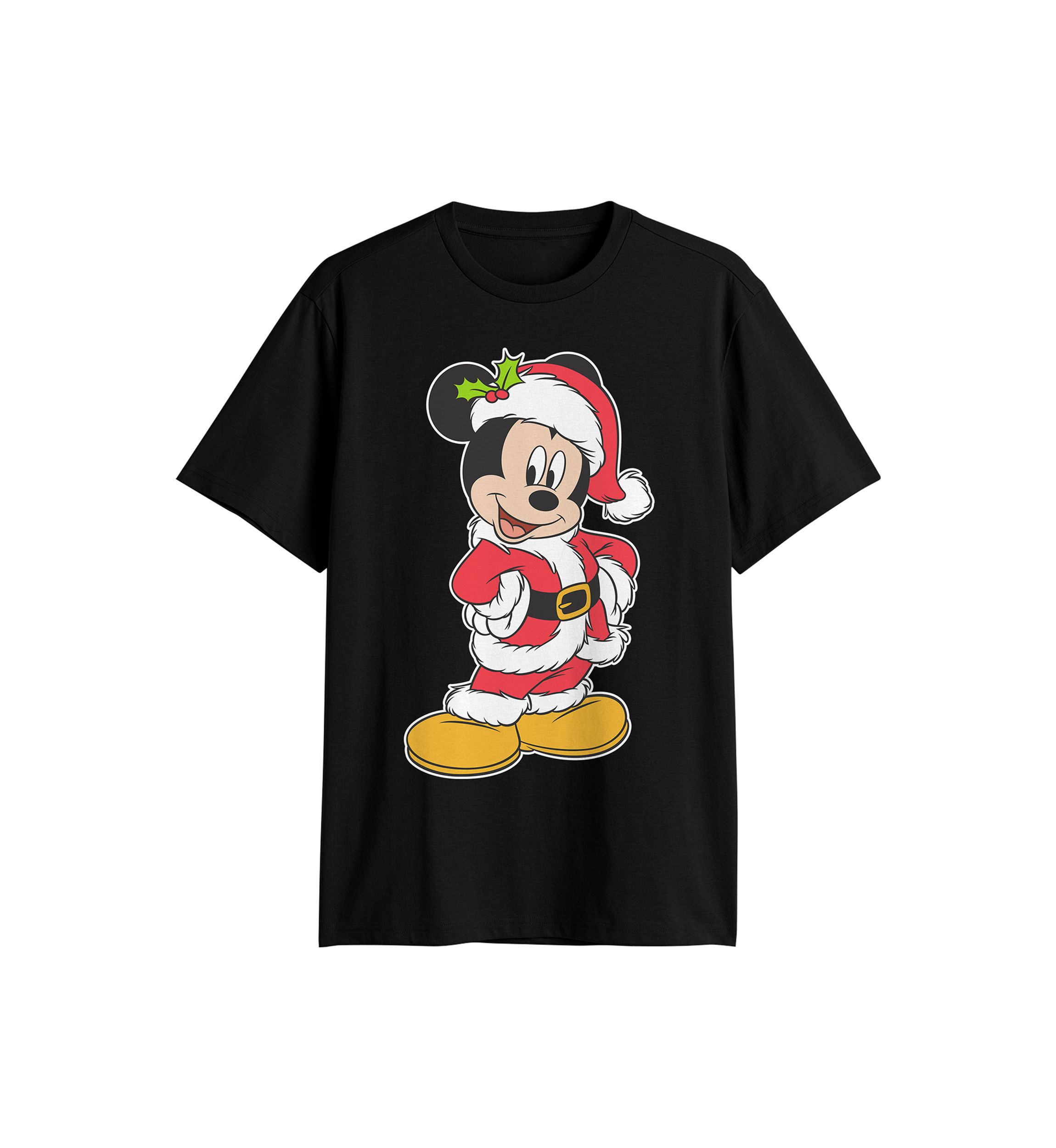 Santa Mickey Hand Hips Graphic T-Shirt