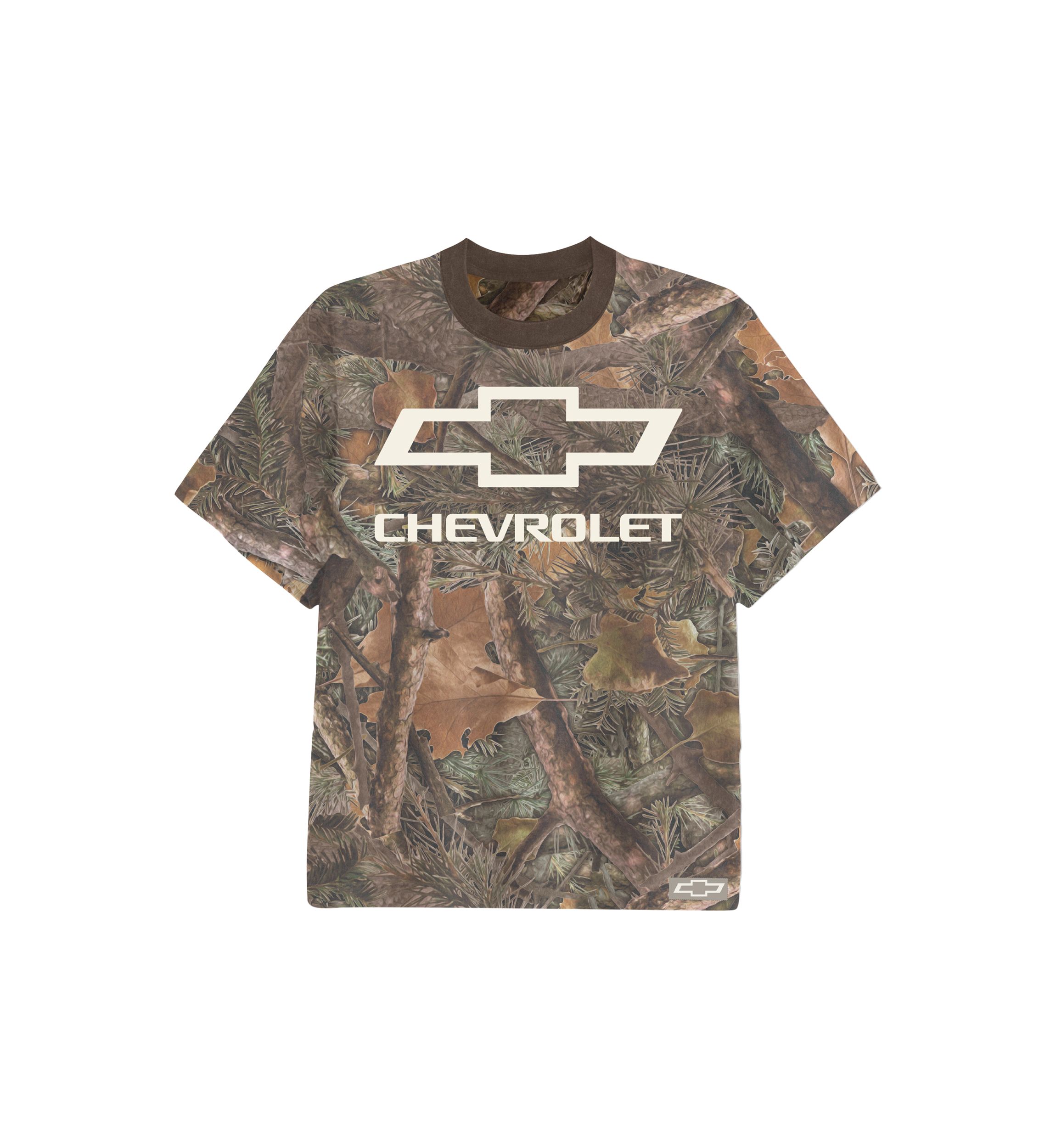 Short Sleeve Camo Chevy Graphic T-Shirt 