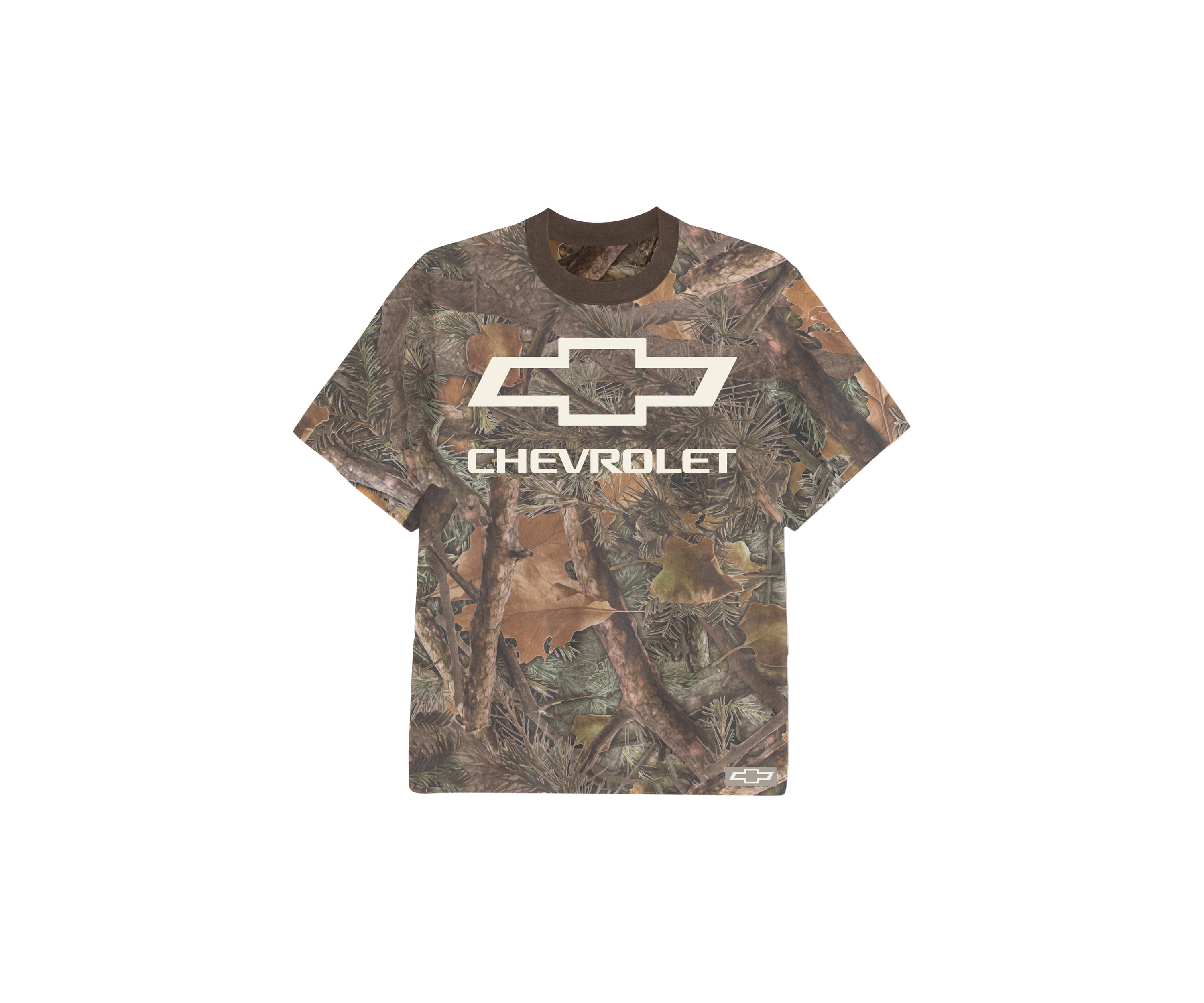 Short Sleeve Camo Chevy Graphic T-Shirt 
