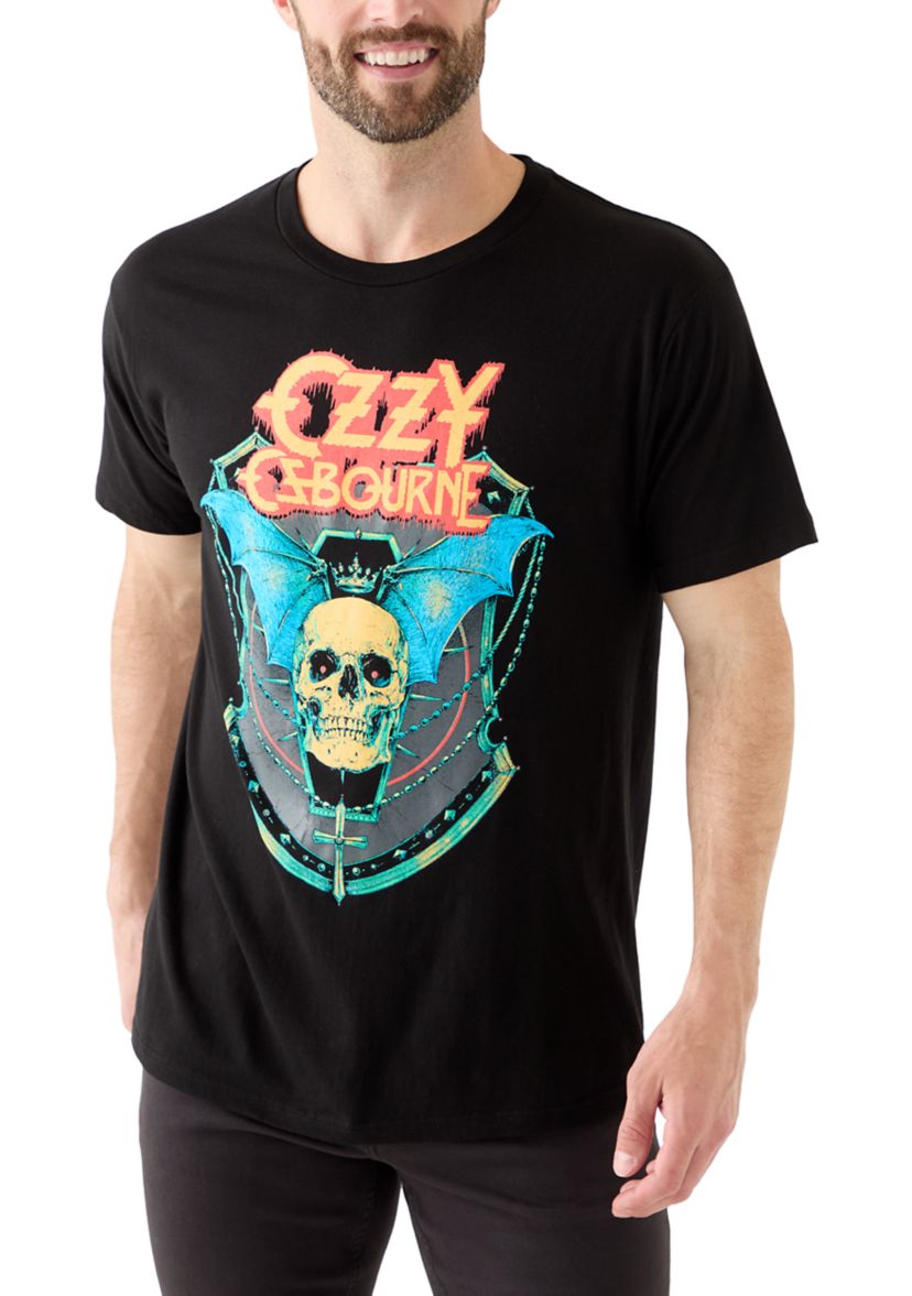 Mens Ozzy Skull Short Sleeve Graphic T-Shirt