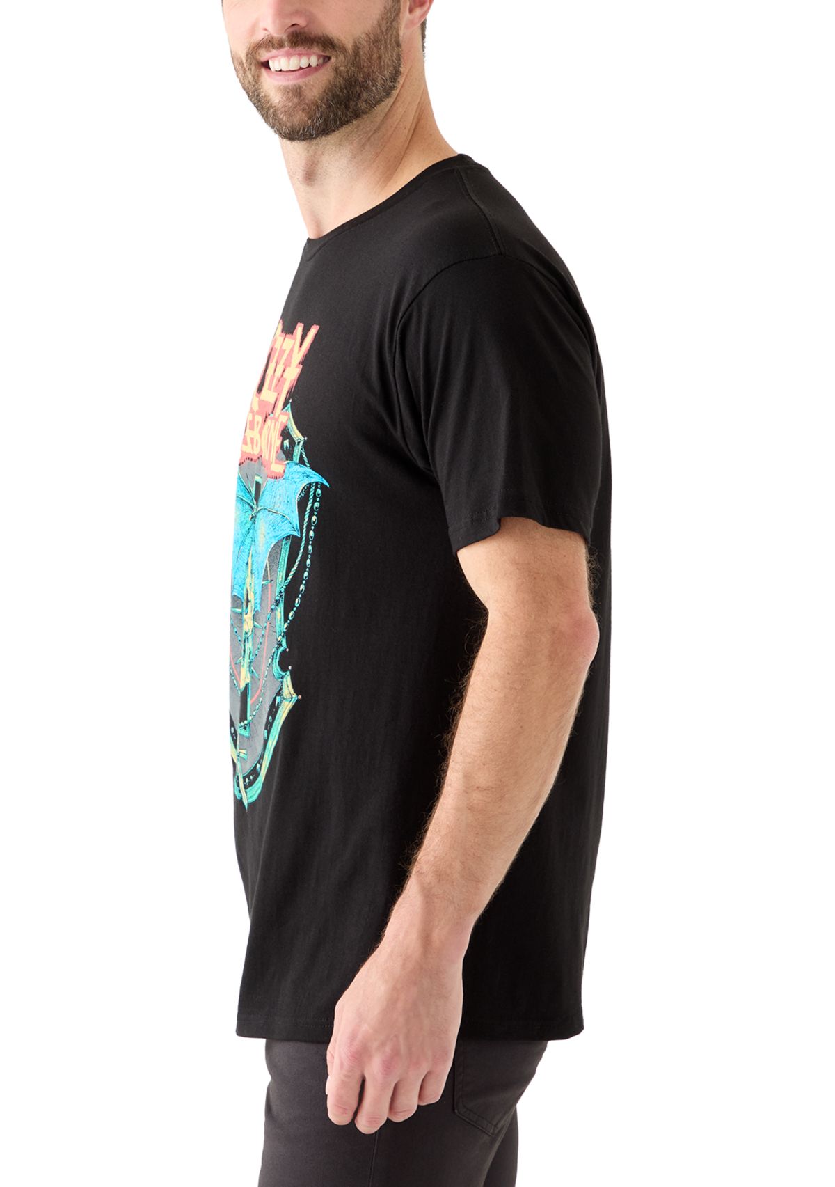 Mens Ozzy Skull Short Sleeve Graphic T-Shirt