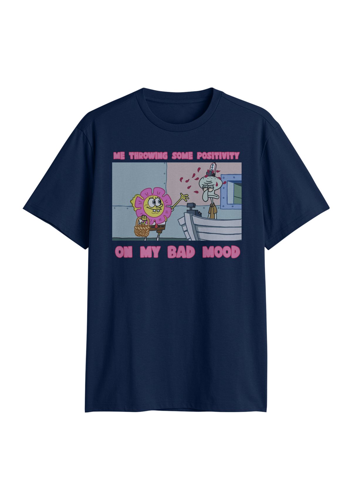 Mens Throwing Positivity Graphic T-Shirt