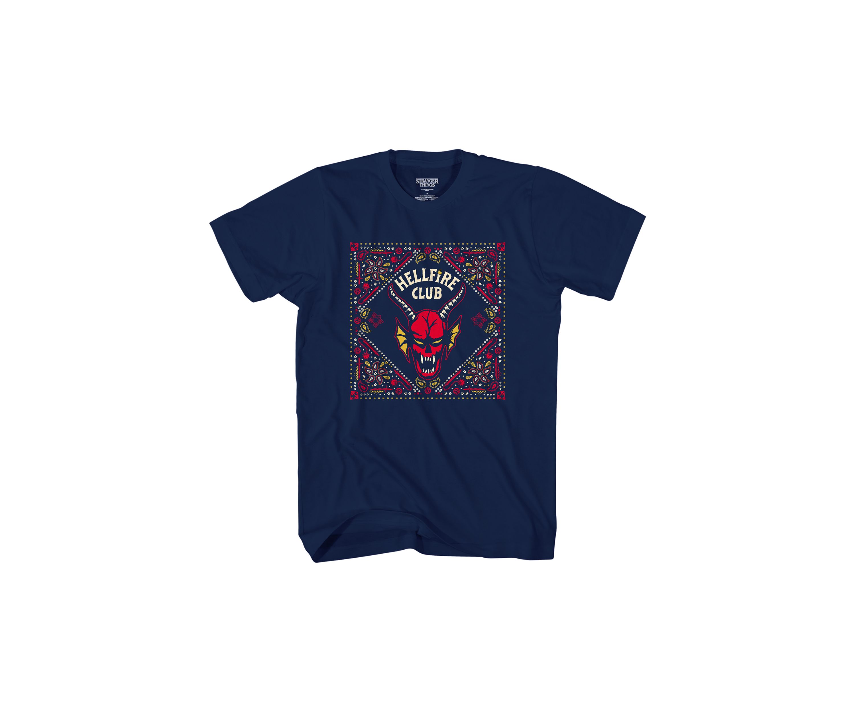 Hellfire Club Pattern Graphic T-Shirt