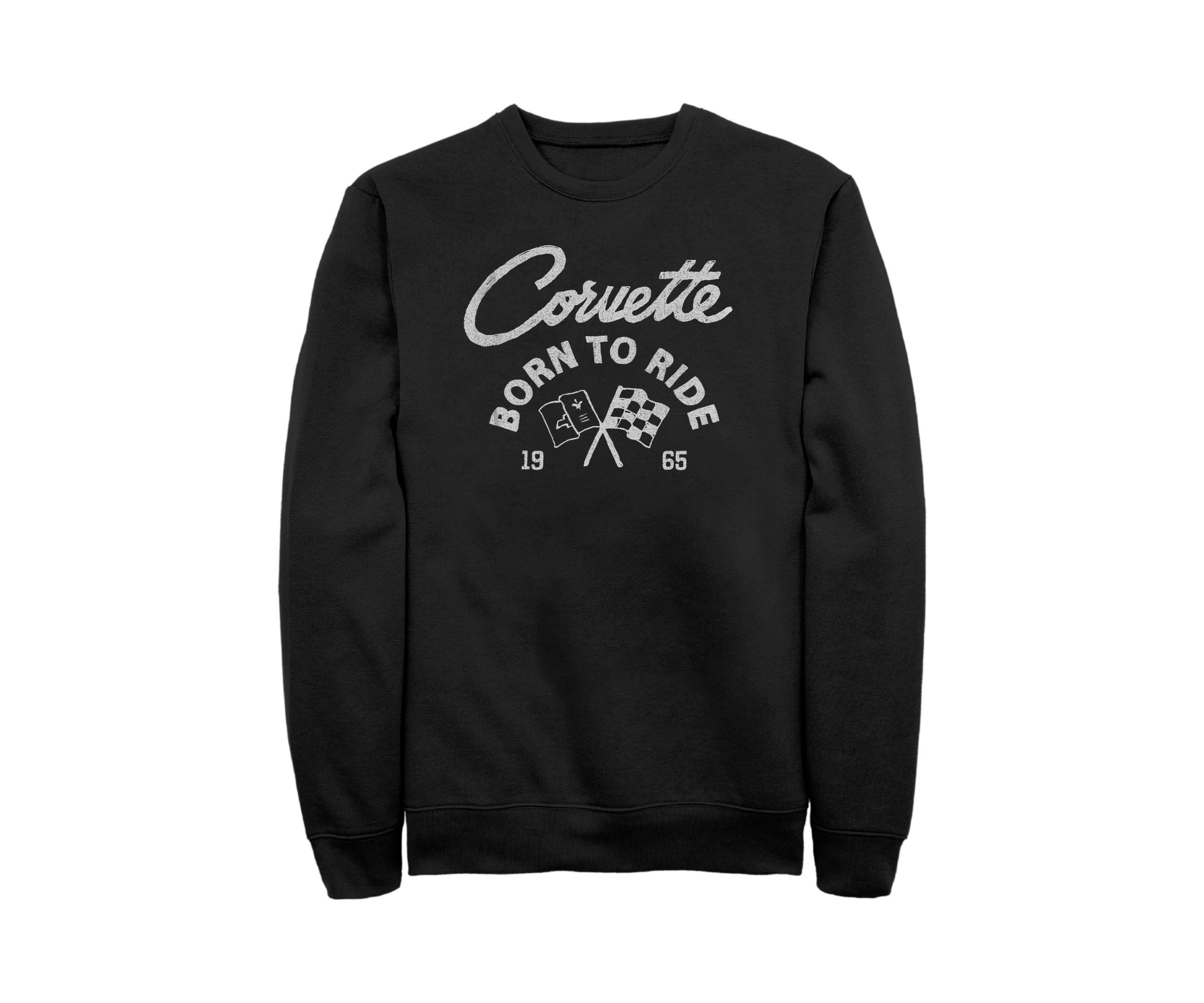 Born To Ride Graphic Crew Fleece Sweatshirt