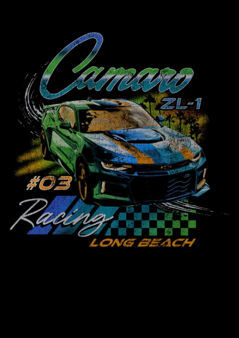 Camaro Racer Graphic Crew Fleece Sweatshirt