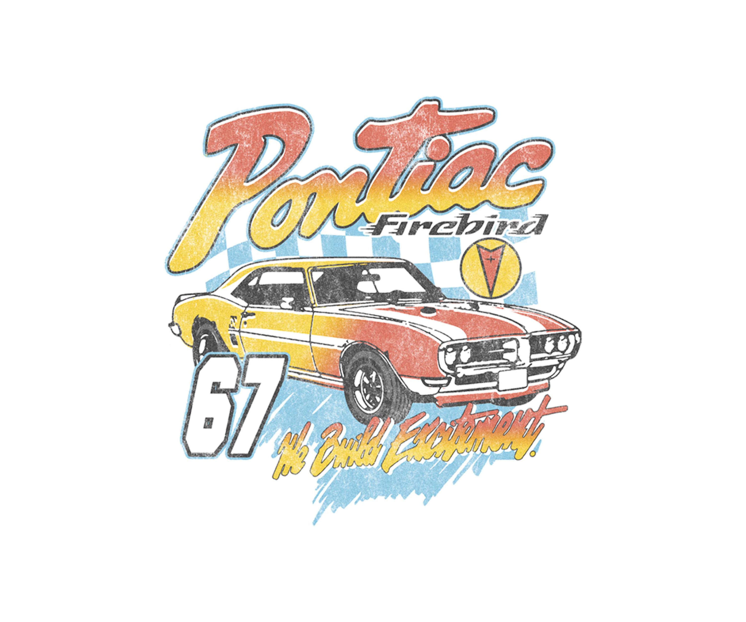 Bright Vintage Pontiac Graphic T-Shirt