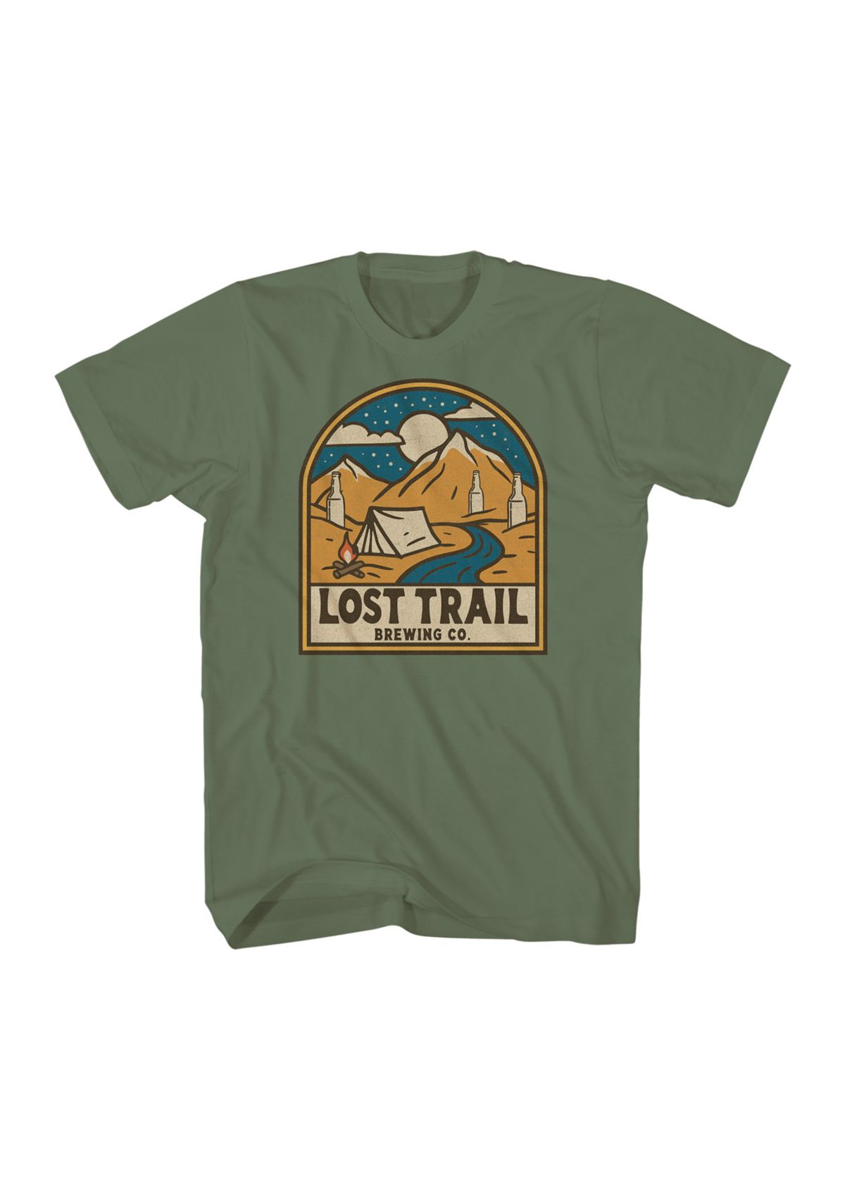Short Sleeve Lost Trail Camping Graphic T-Shirt 