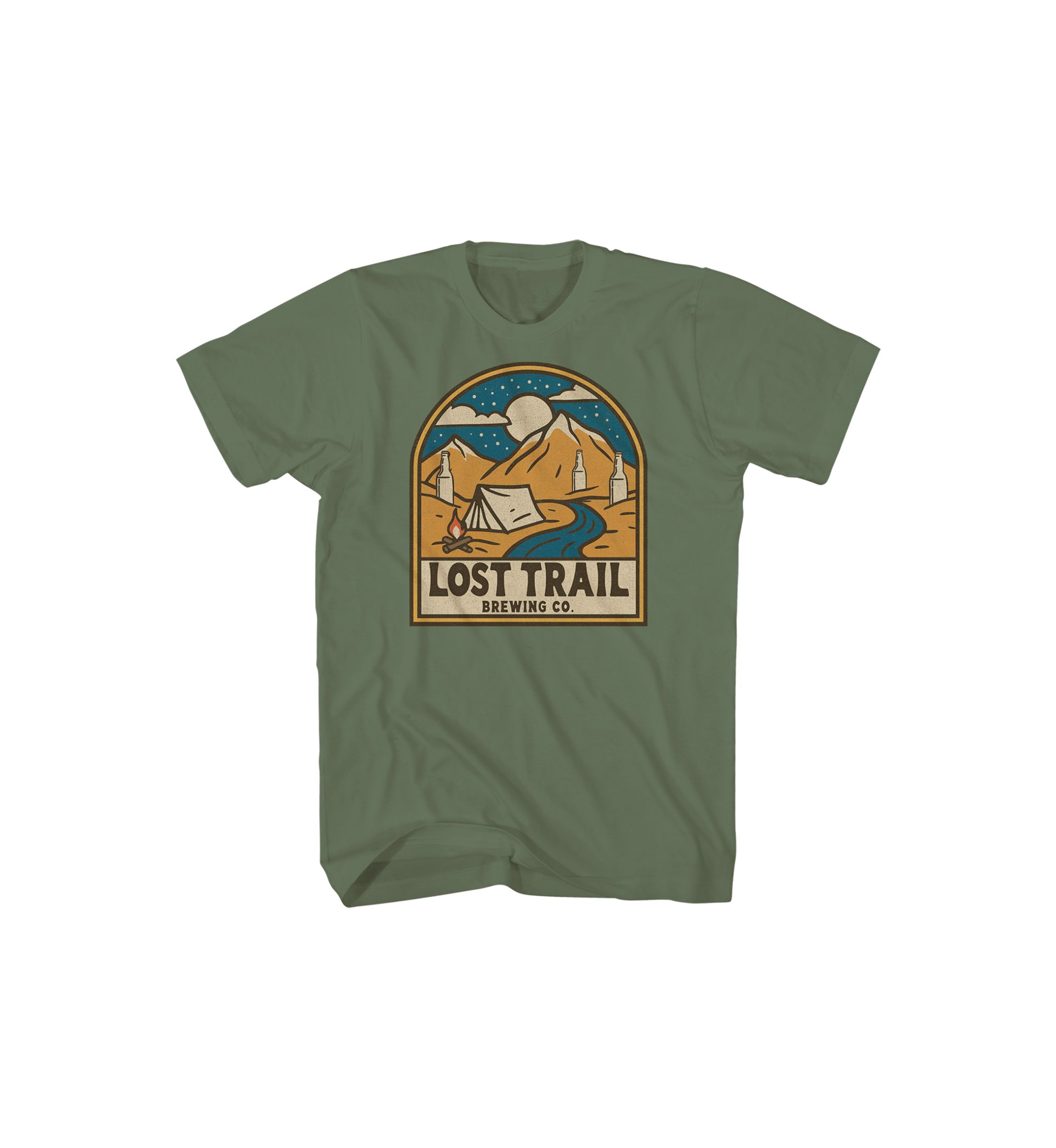 Short Sleeve Lost Trail Camping Graphic T-Shirt 