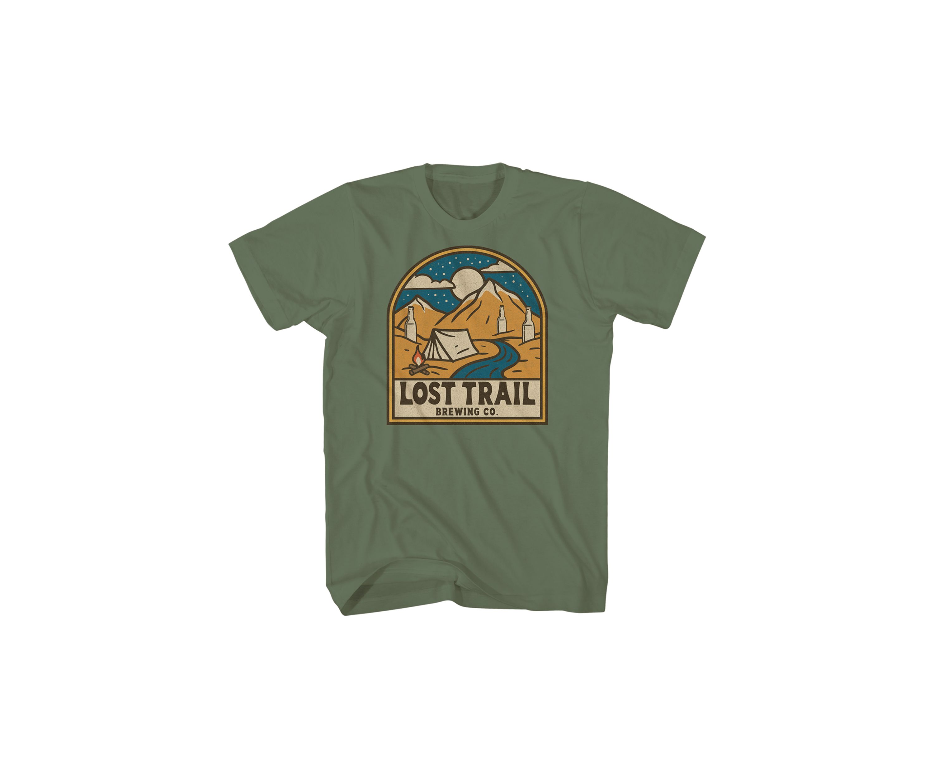 Short Sleeve Lost Trail Camping Graphic T-Shirt 