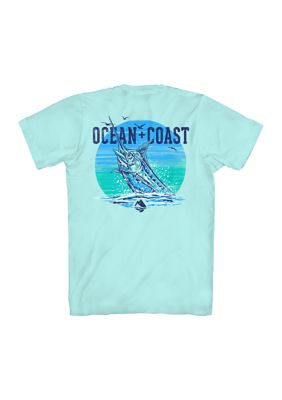 Ocean + Coast® Men's Short Sleeve Marlin Ocean T-Shirt