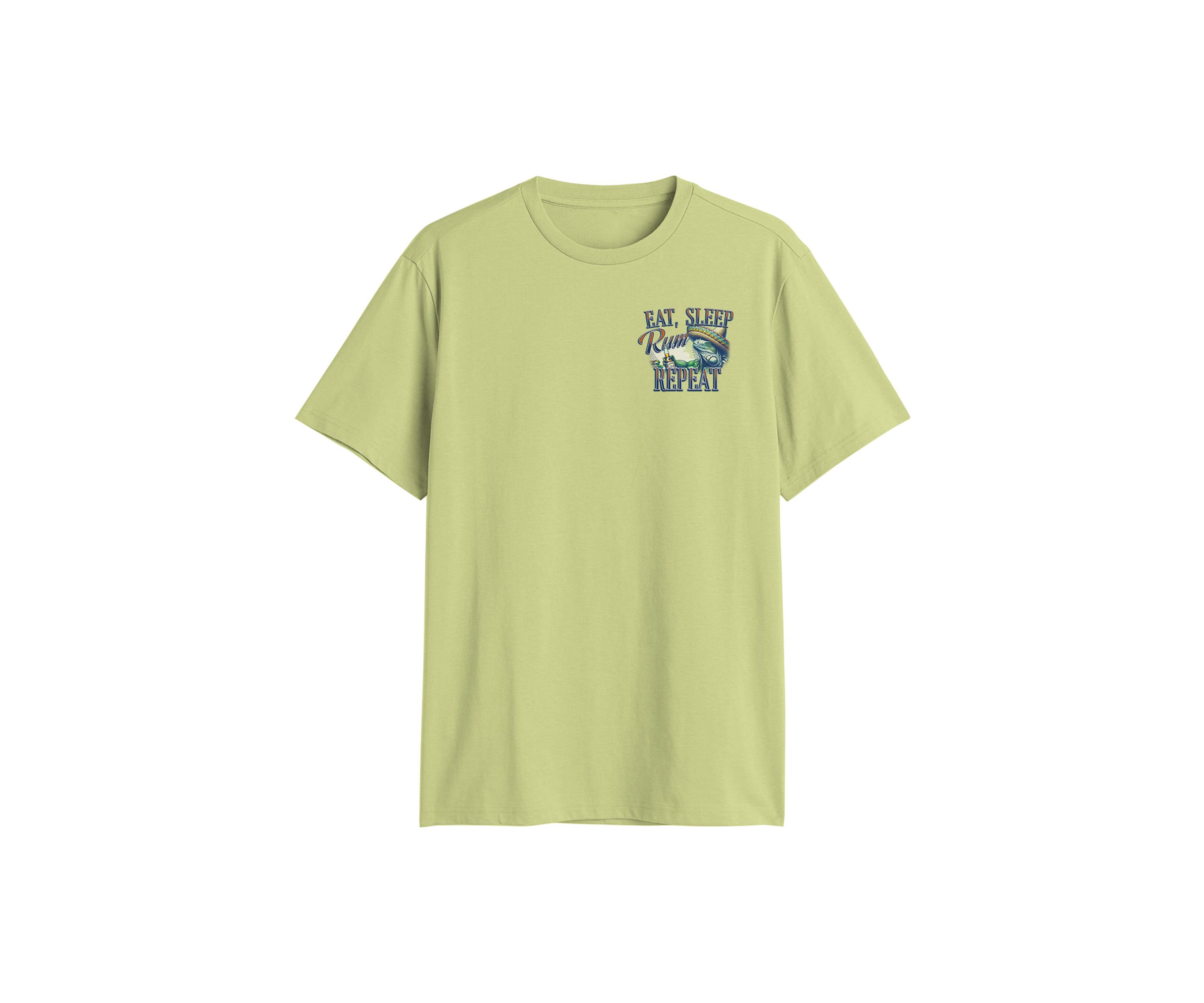 Eat Sleep Rum Repeat Short Sleeve Graphic T-Shirt
