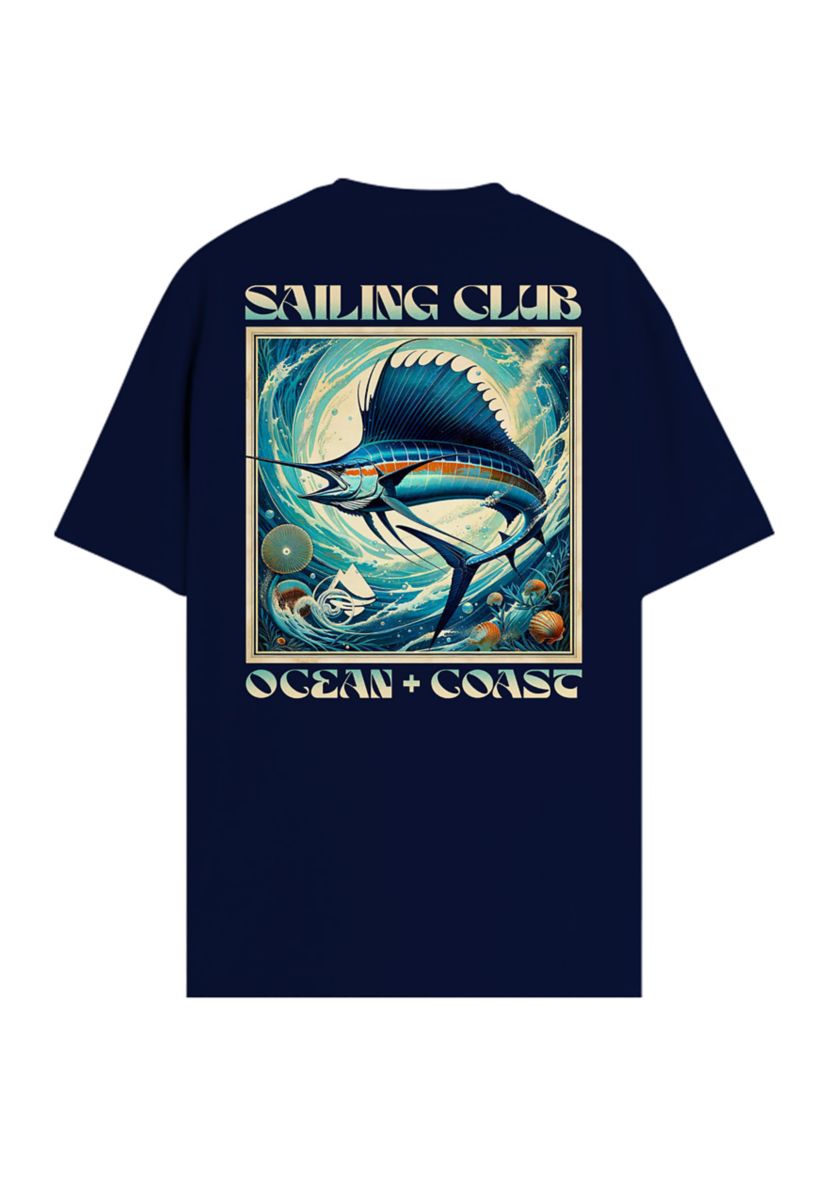 Short Sleeve Sailing Club Graphic T-Shirt 