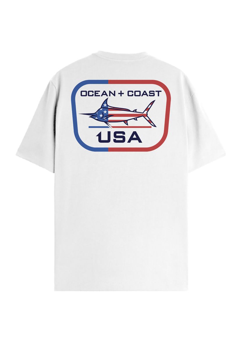 Short Sleeve Americana Marlin Graphic T-Shirt