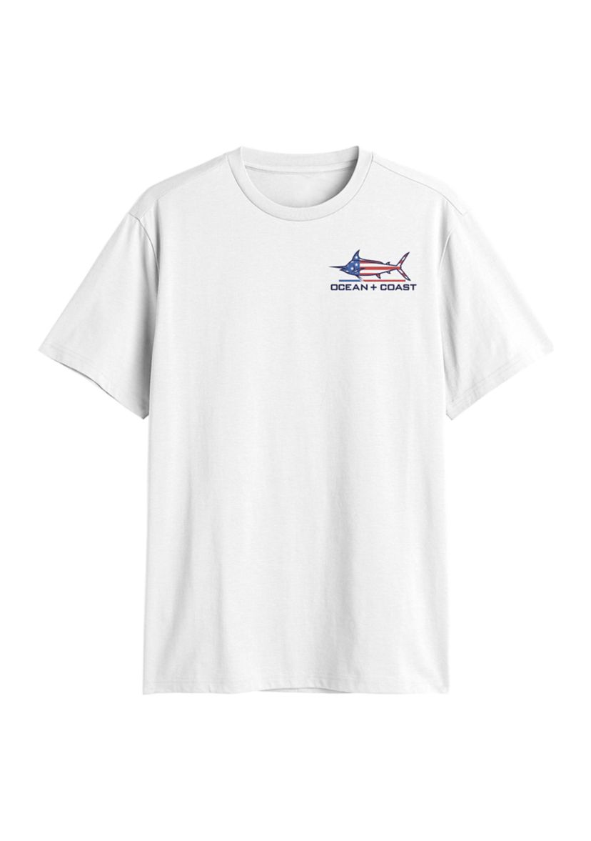 Short Sleeve Americana Marlin Graphic T-Shirt