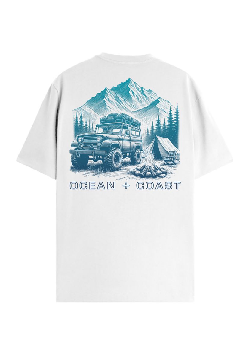 Short Sleeve Camping Jeep Graphic T-Shirt 