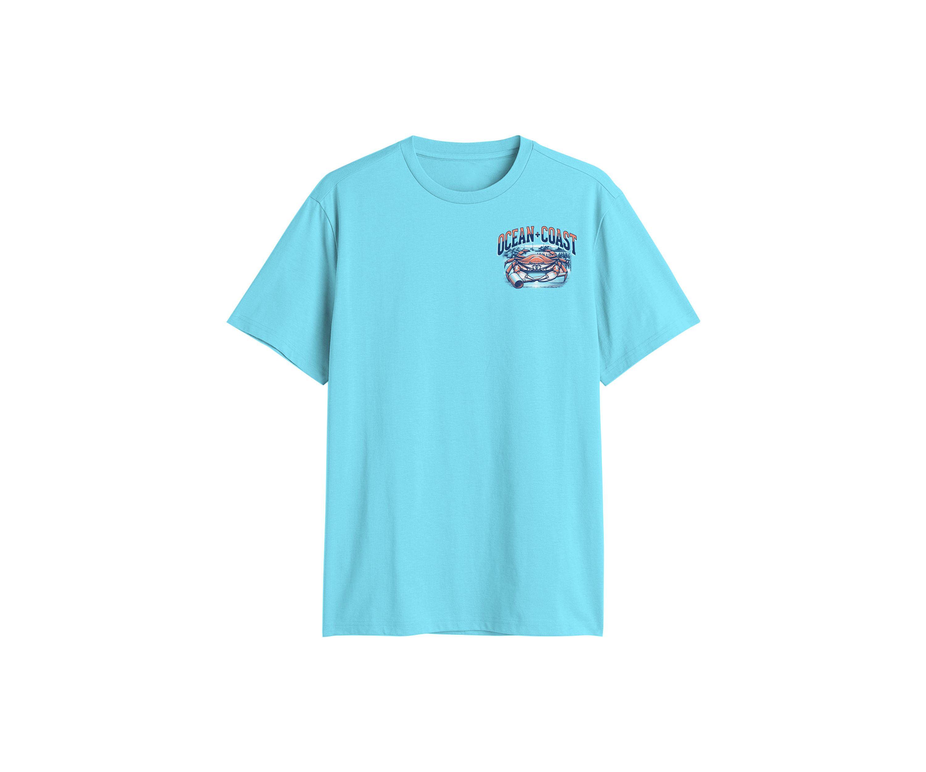 Short Sleeve Coastal Crab Graphic T-Shirt 