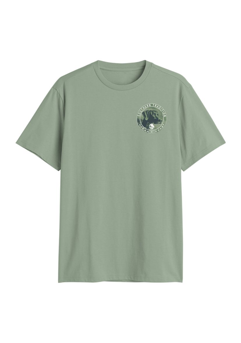 Short Sleeve Dog Flush Graphic T-Shirt 