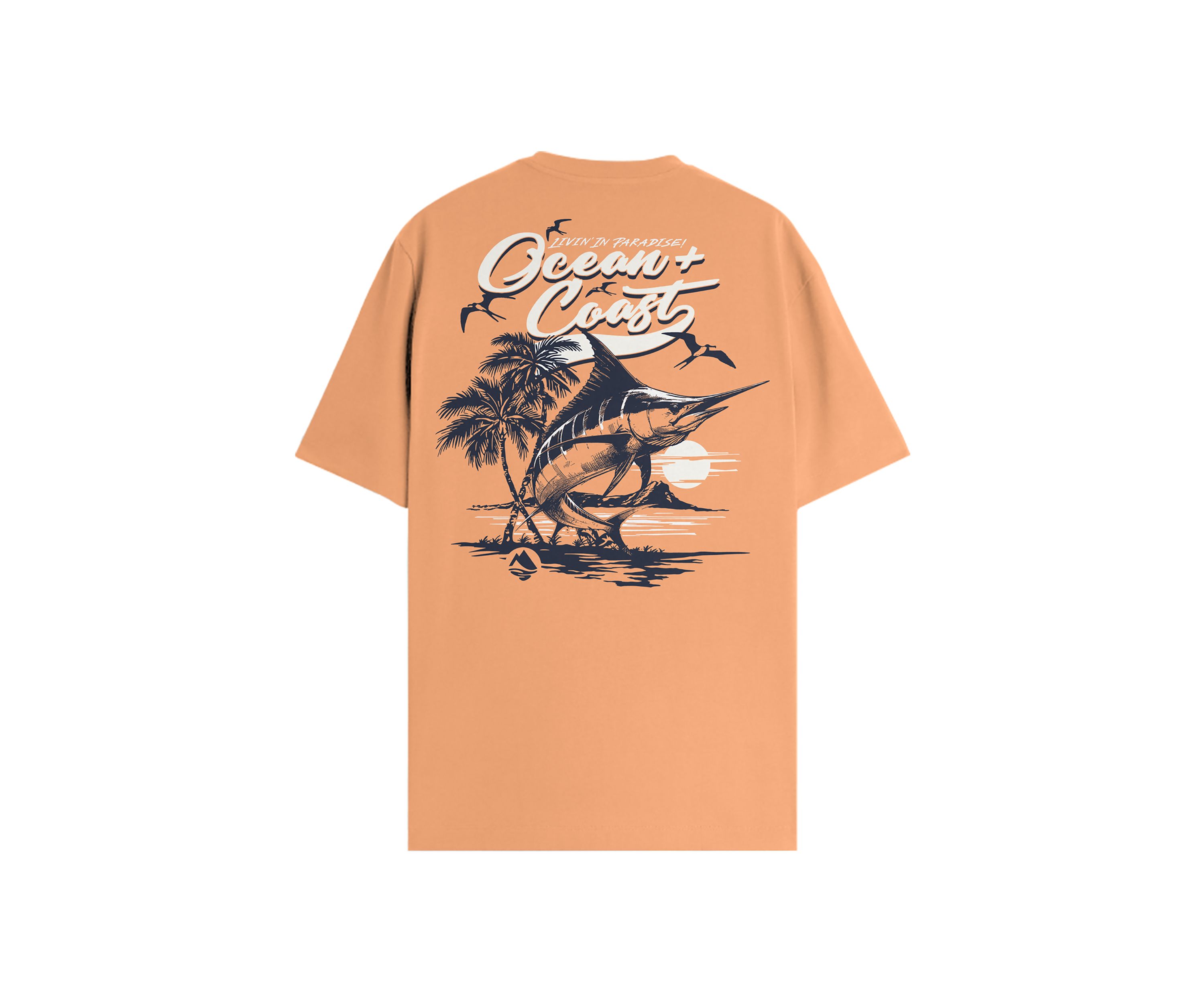 Short Sleeve Living in Paradise Graphic T-Shirt