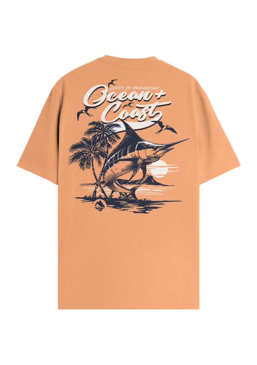 Short Sleeve Living in Paradise Graphic T-Shirt