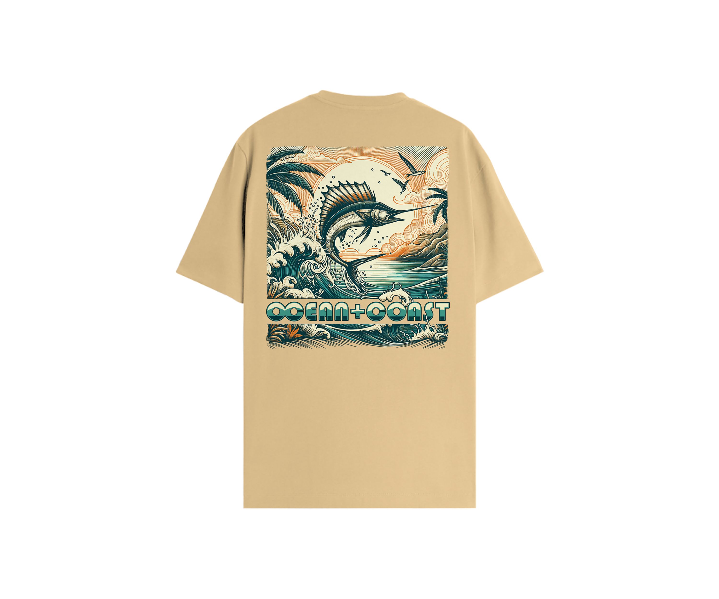 Short Sleeve Trippy Fish Graphic T-Shirt 