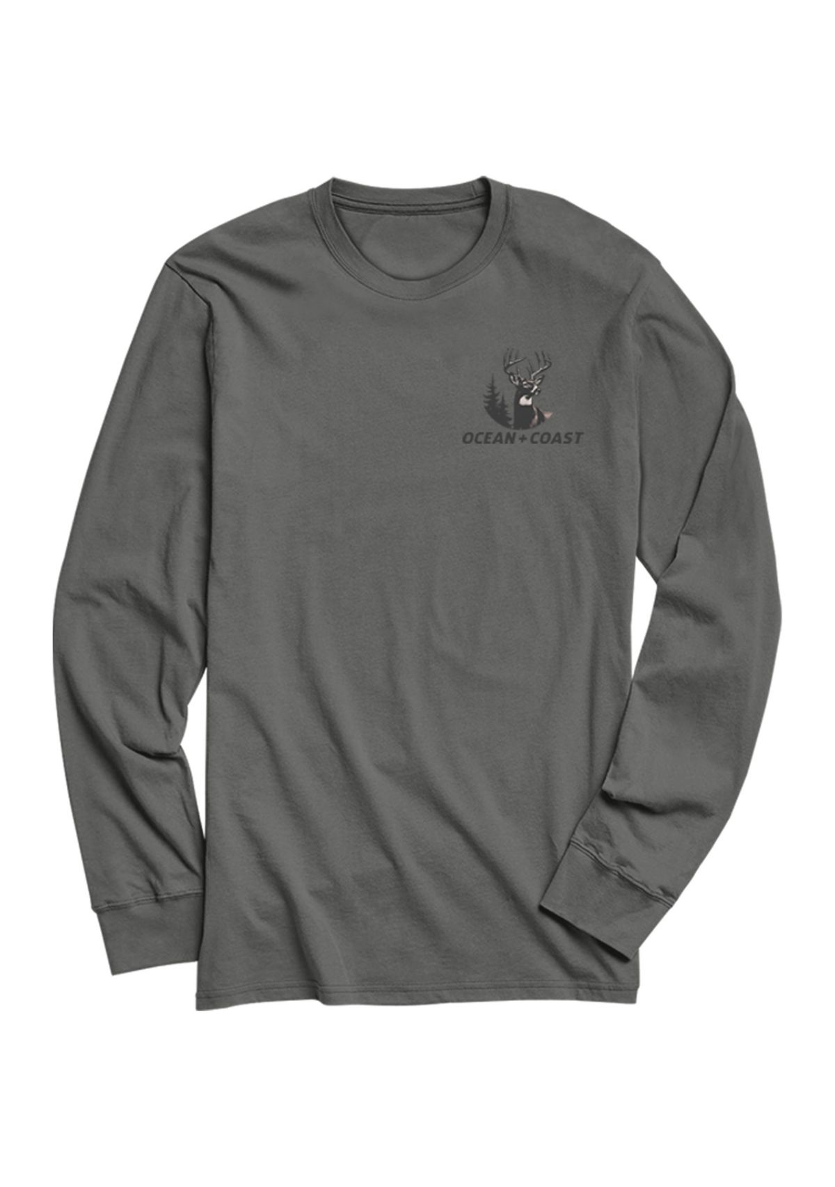 Camo Deer Long Sleeve Graphic T-Shirt