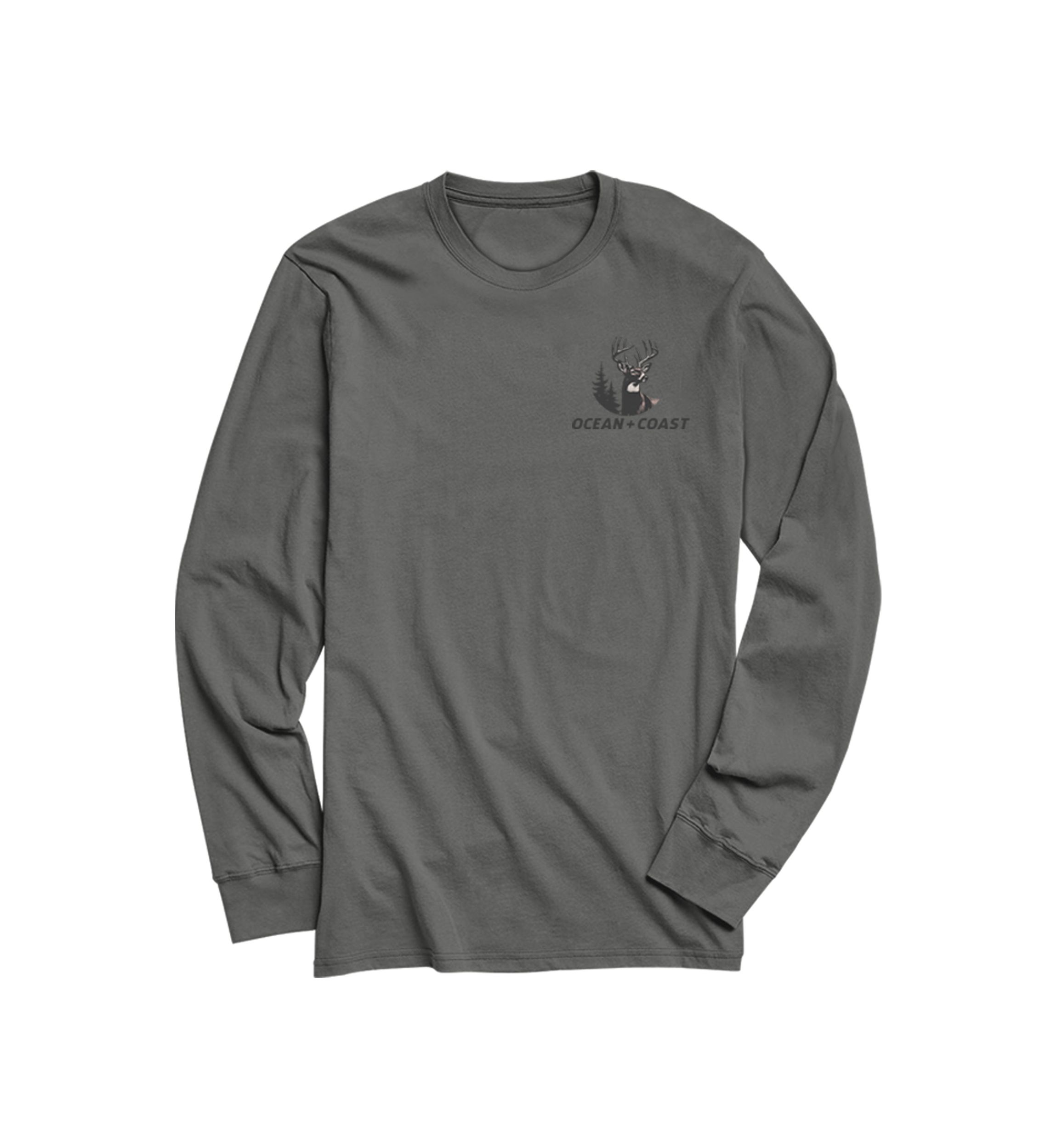 Camo Deer Long Sleeve Graphic T-Shirt