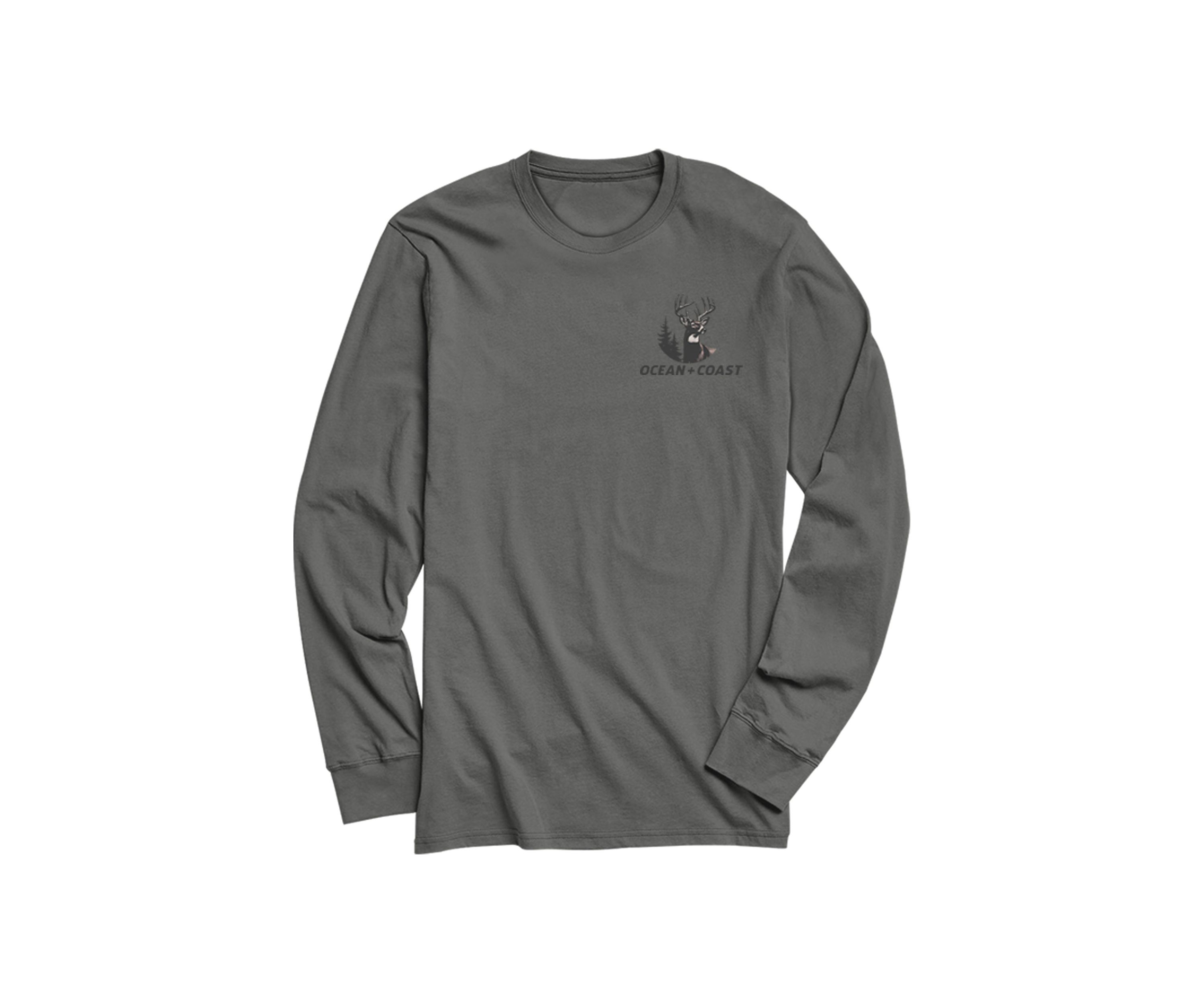 Camo Deer Long Sleeve Graphic T-Shirt