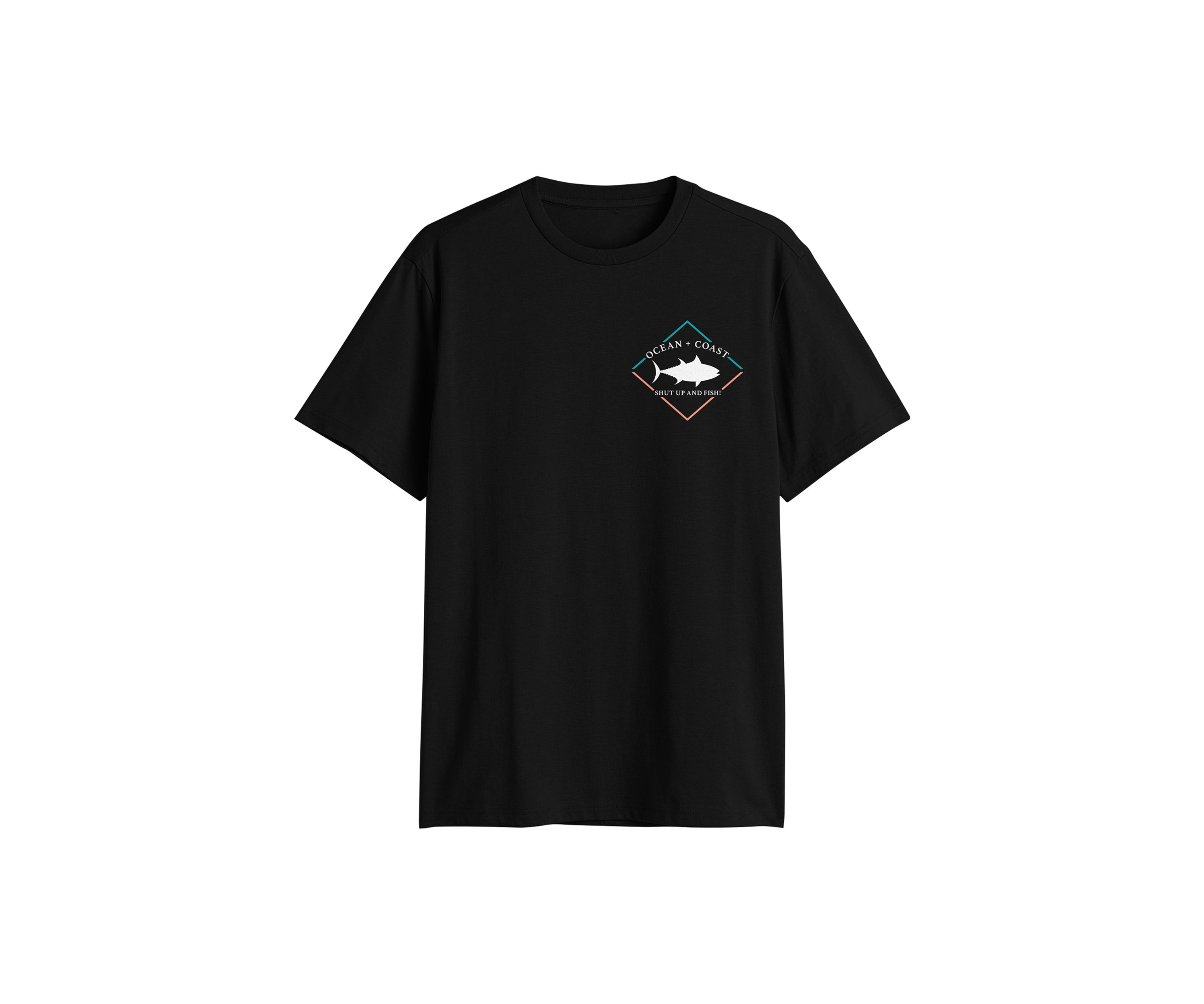 Short Sleeve Shut Up and Fish Graphic T-Shirt 