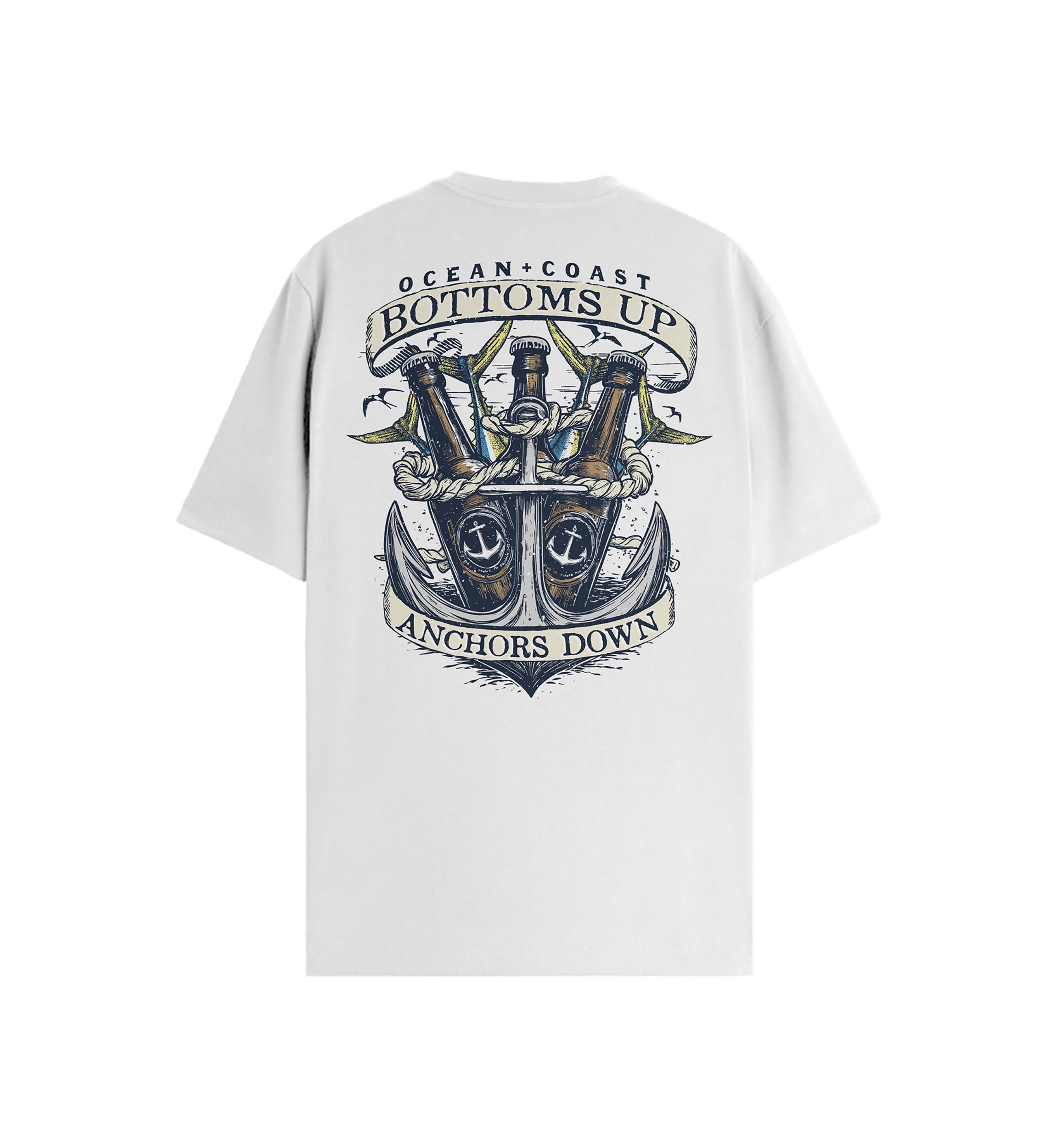 Short Sleeve Bottoms Up Graphic T-Shirt 