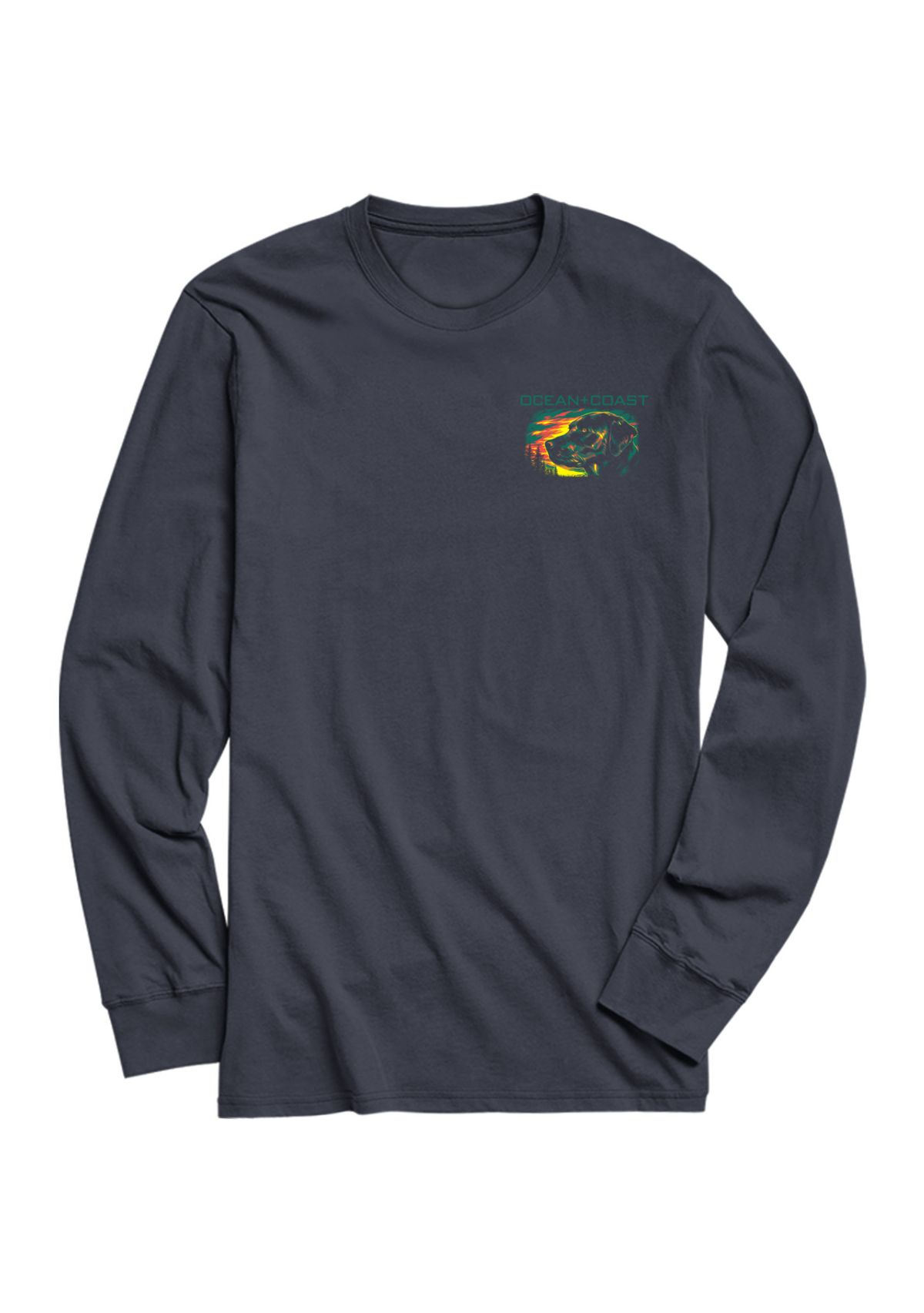 Camping Dog Long Sleeve Graphic T-Shirt