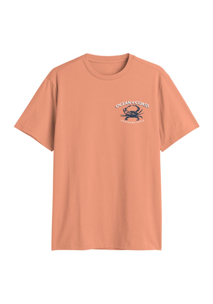 Short Sleeve Crab Graphic T-Shirt 