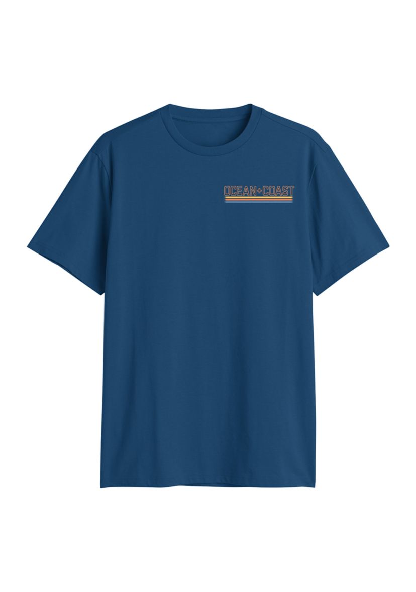 Short Sleeve Beach Campfire Graphic T-Shirt
