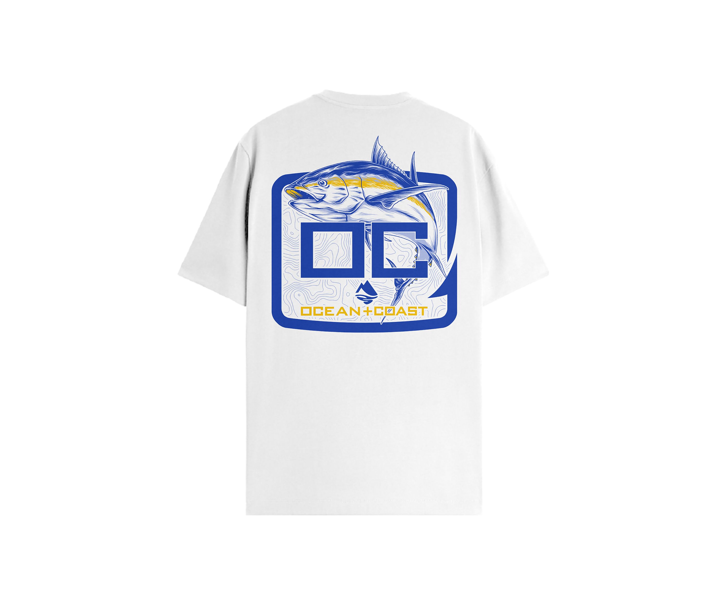 Short Sleeve Fish Logo Graphic T-Shirt