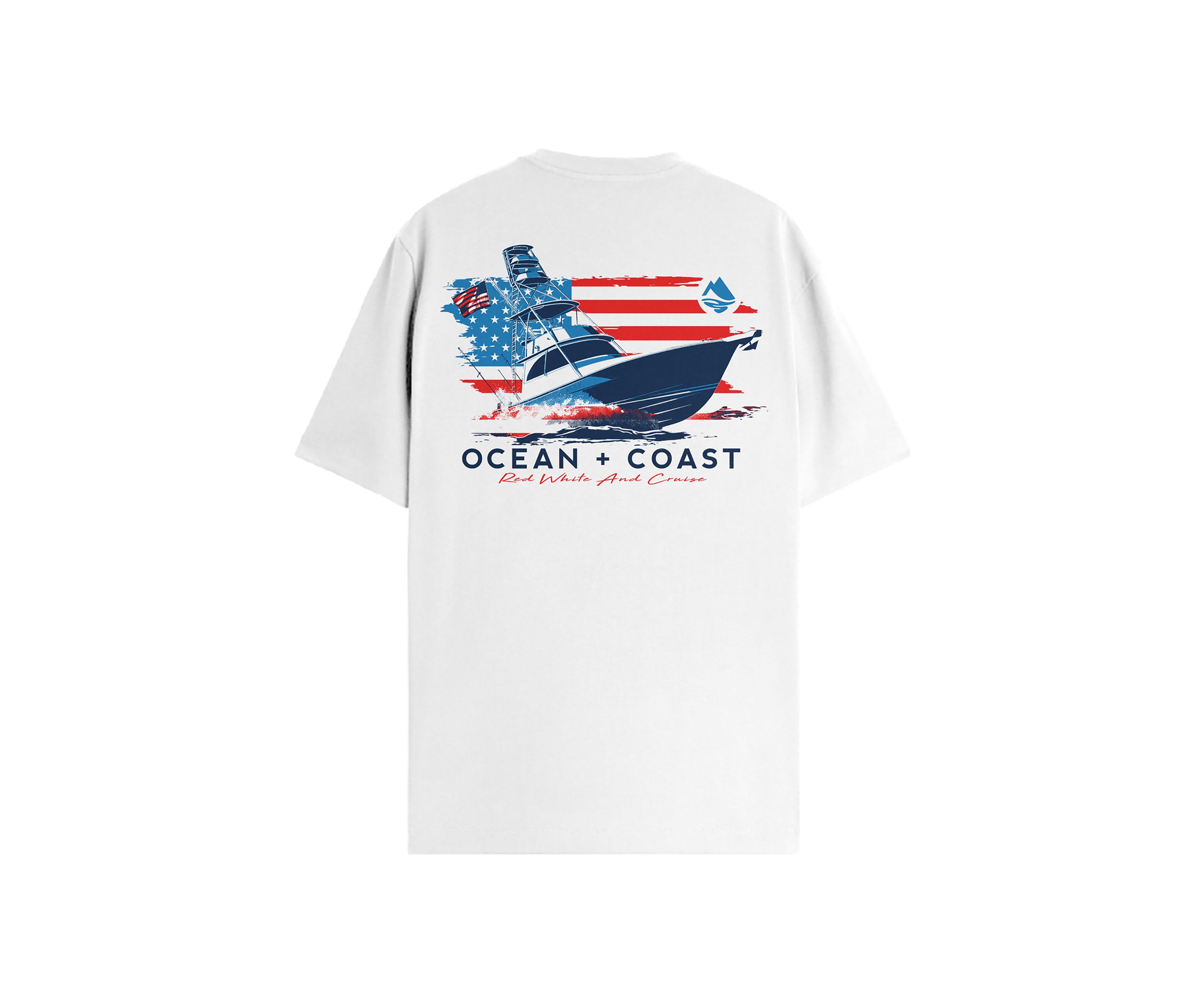Red White and Cruise Graphic T-Shirt