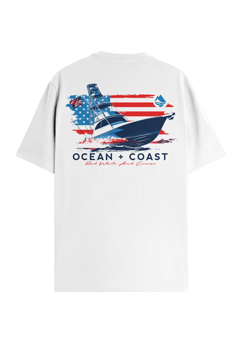 Red White and Cruise Graphic T-Shirt