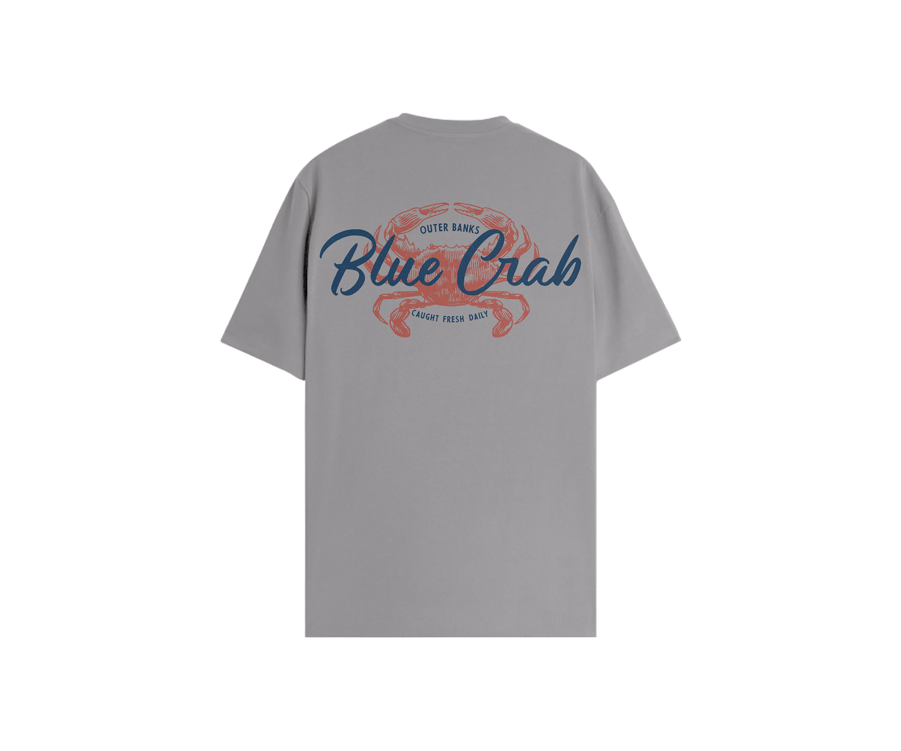 Short Sleeve Blue Crab Graphic T-Shirt
